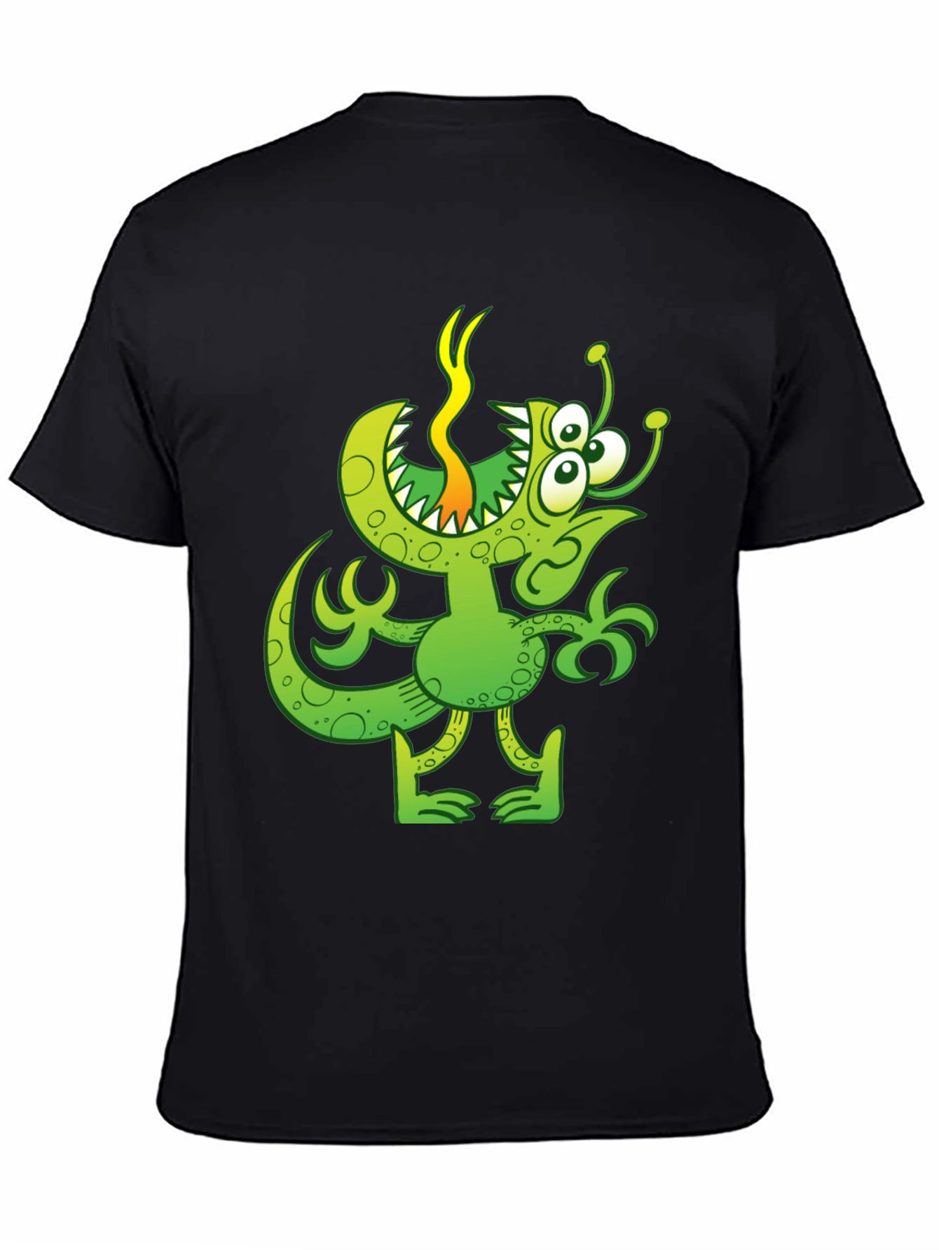 Funny Green Monster Graphic T-Shirt