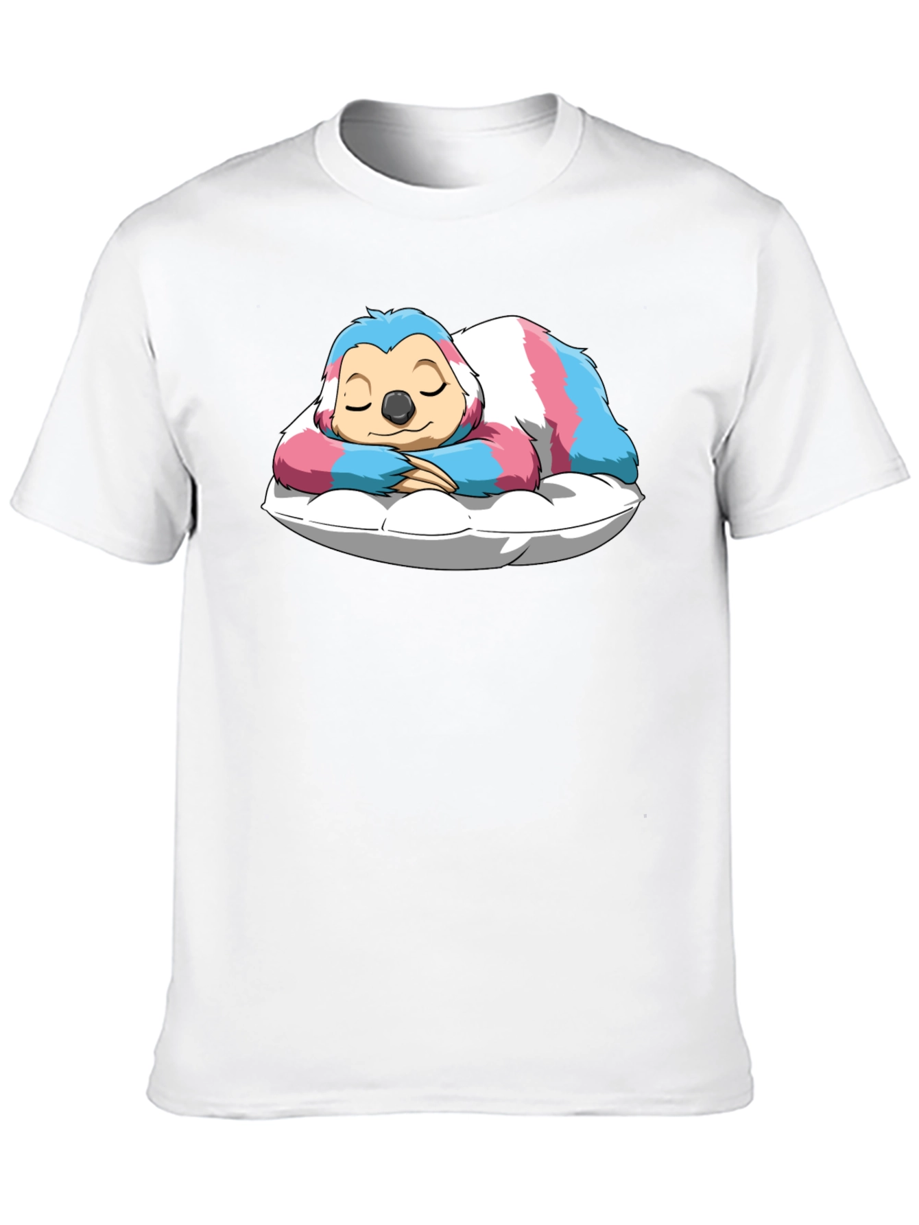 Sloth Sleeping on Pillow T-Shirt