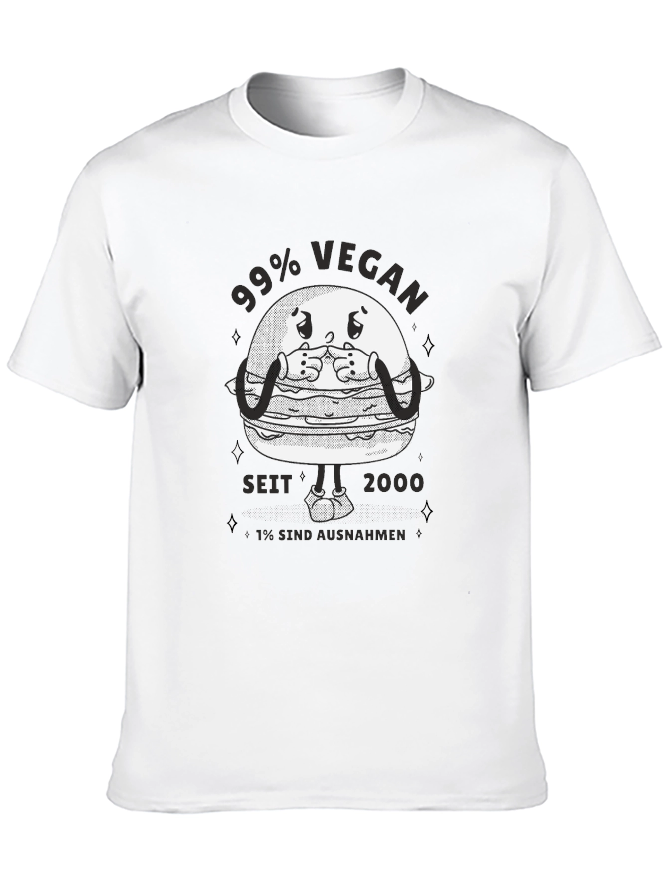 99% Vegan Graphic T-Shirt - Black