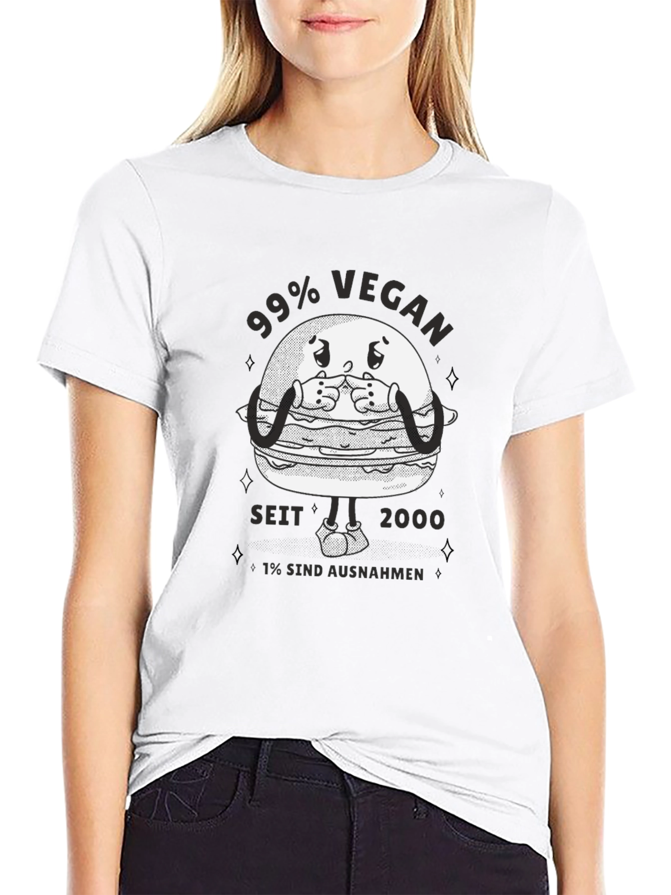 99% Vegan Graphic T-Shirt - Black