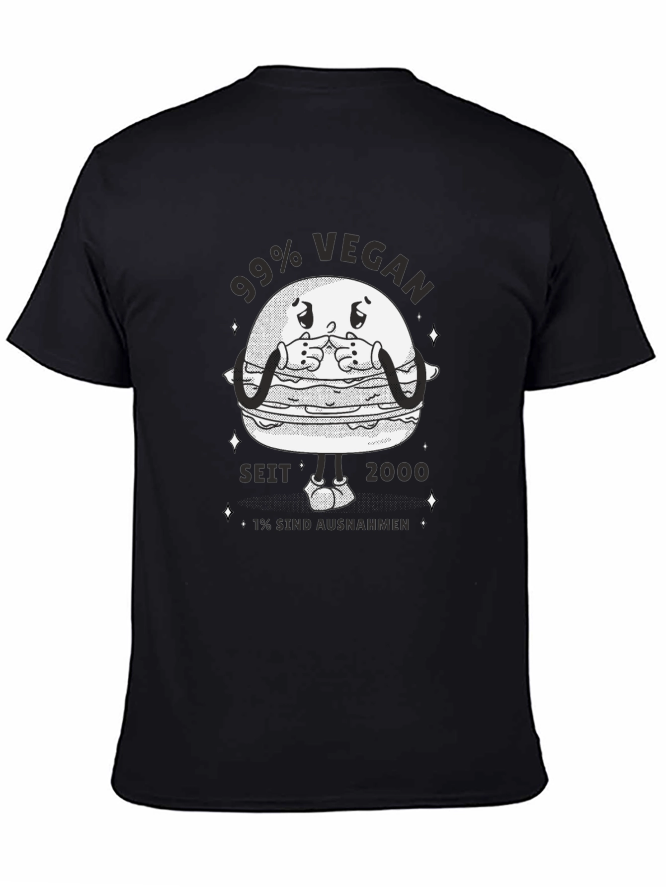 99% Vegan Graphic T-Shirt - Black