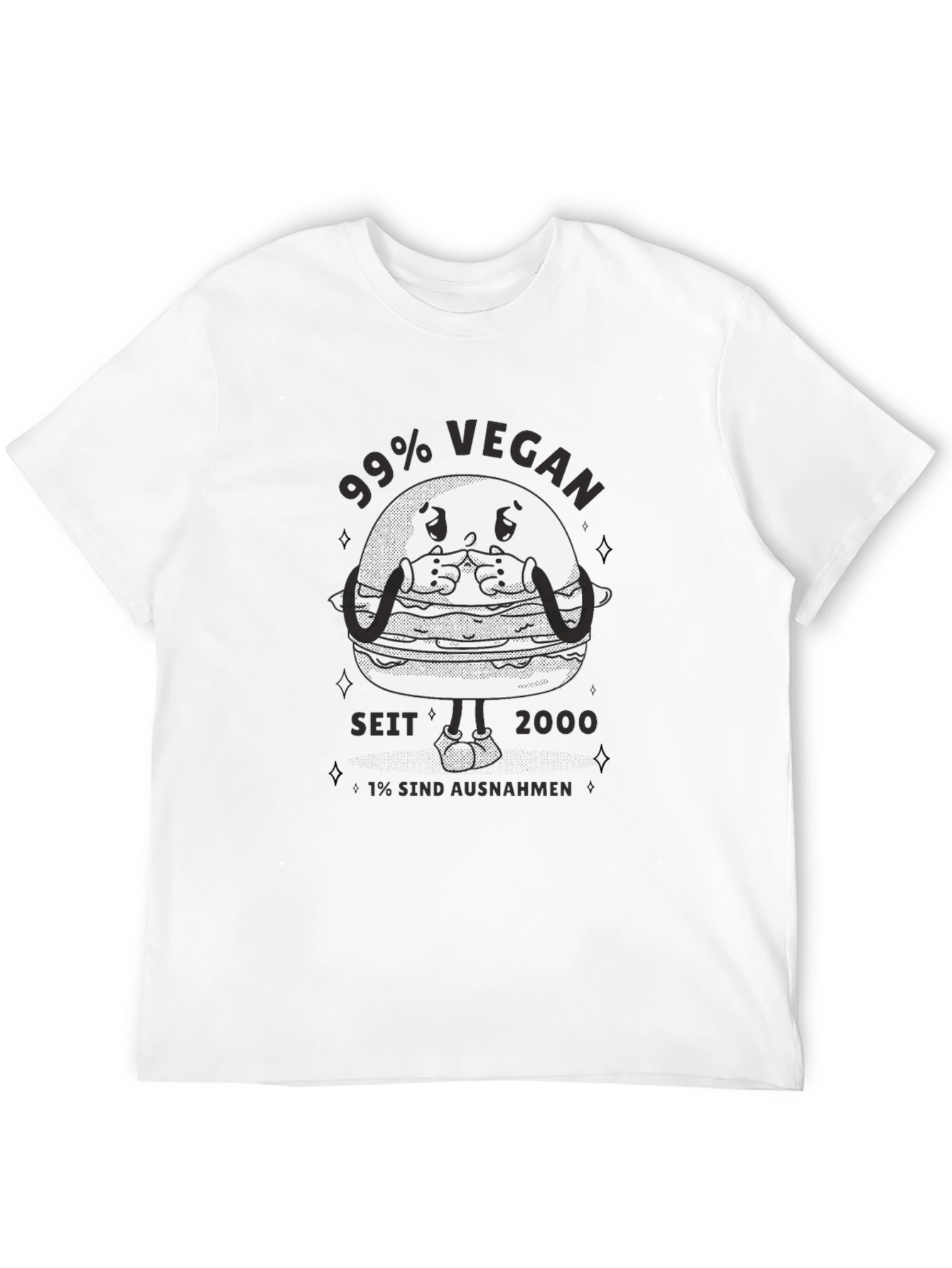99% Vegan Graphic T-Shirt - Black