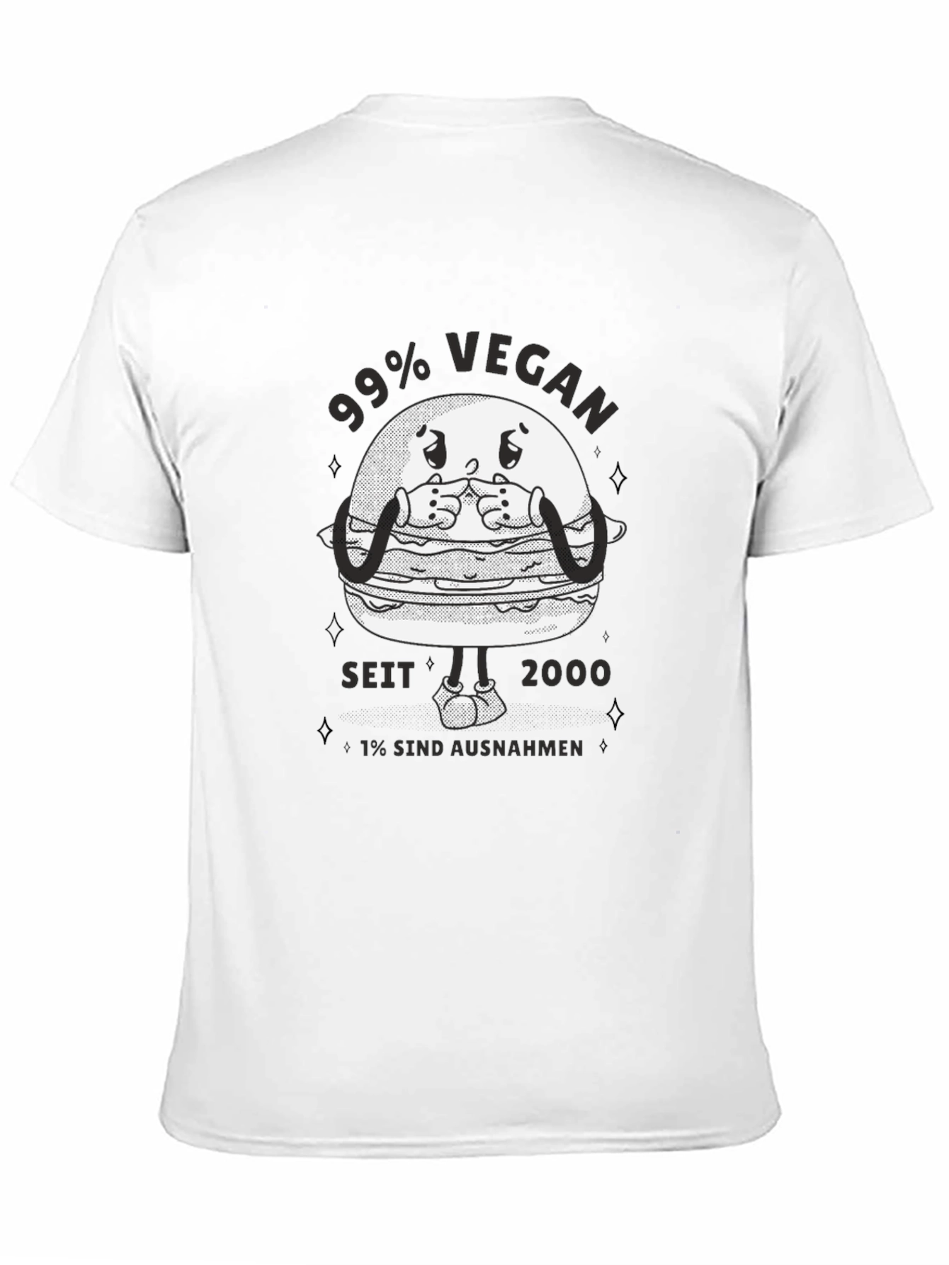 99% Vegan Graphic T-Shirt - Black