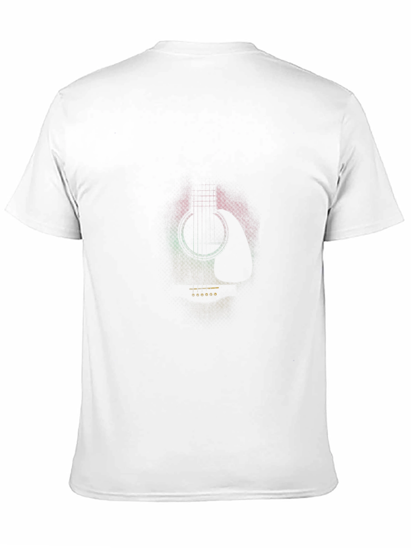 Reggae Guitar Graphic Print Black T-Shirt
