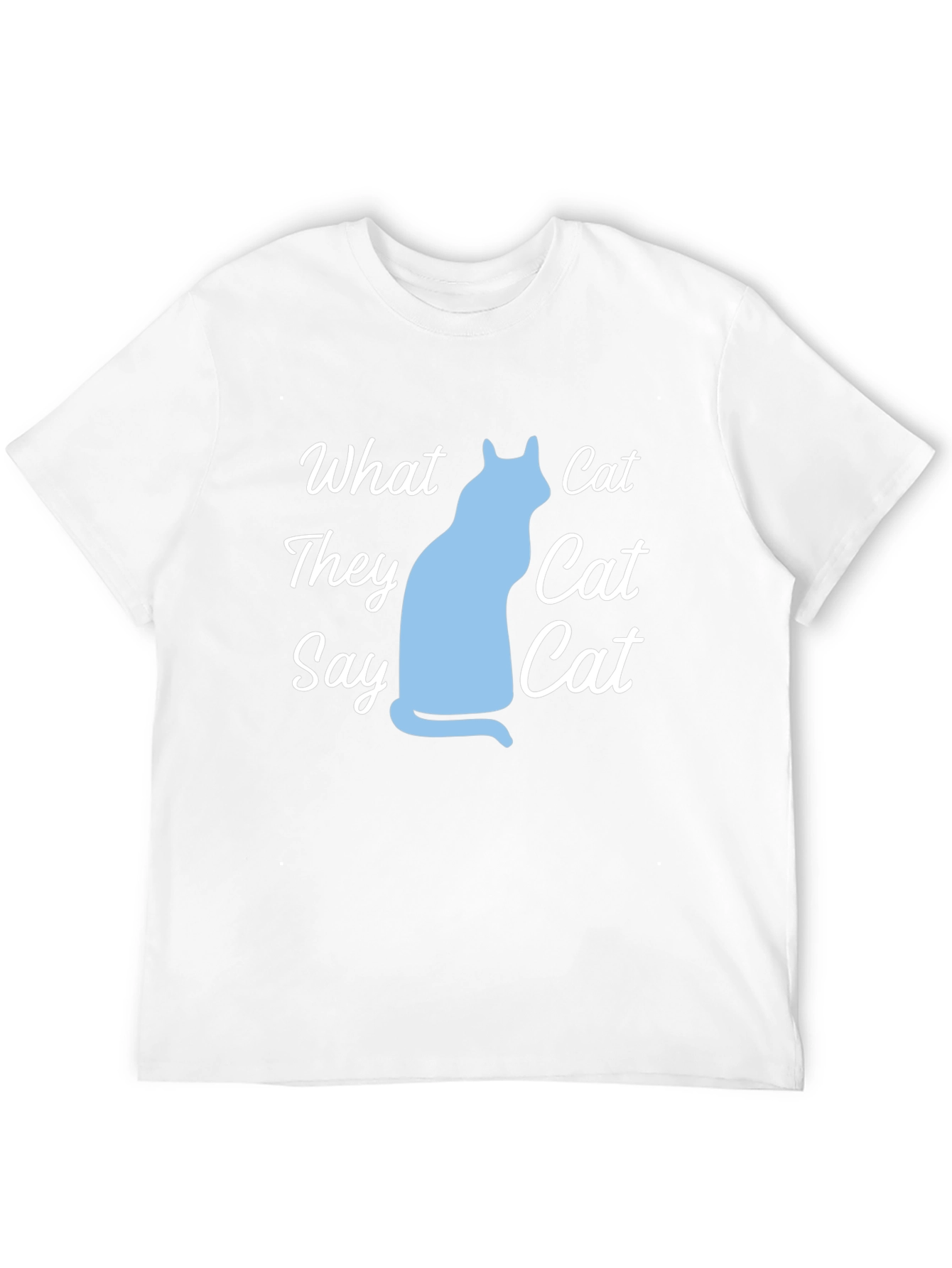 What Cat They Say Black Graphic Tee
