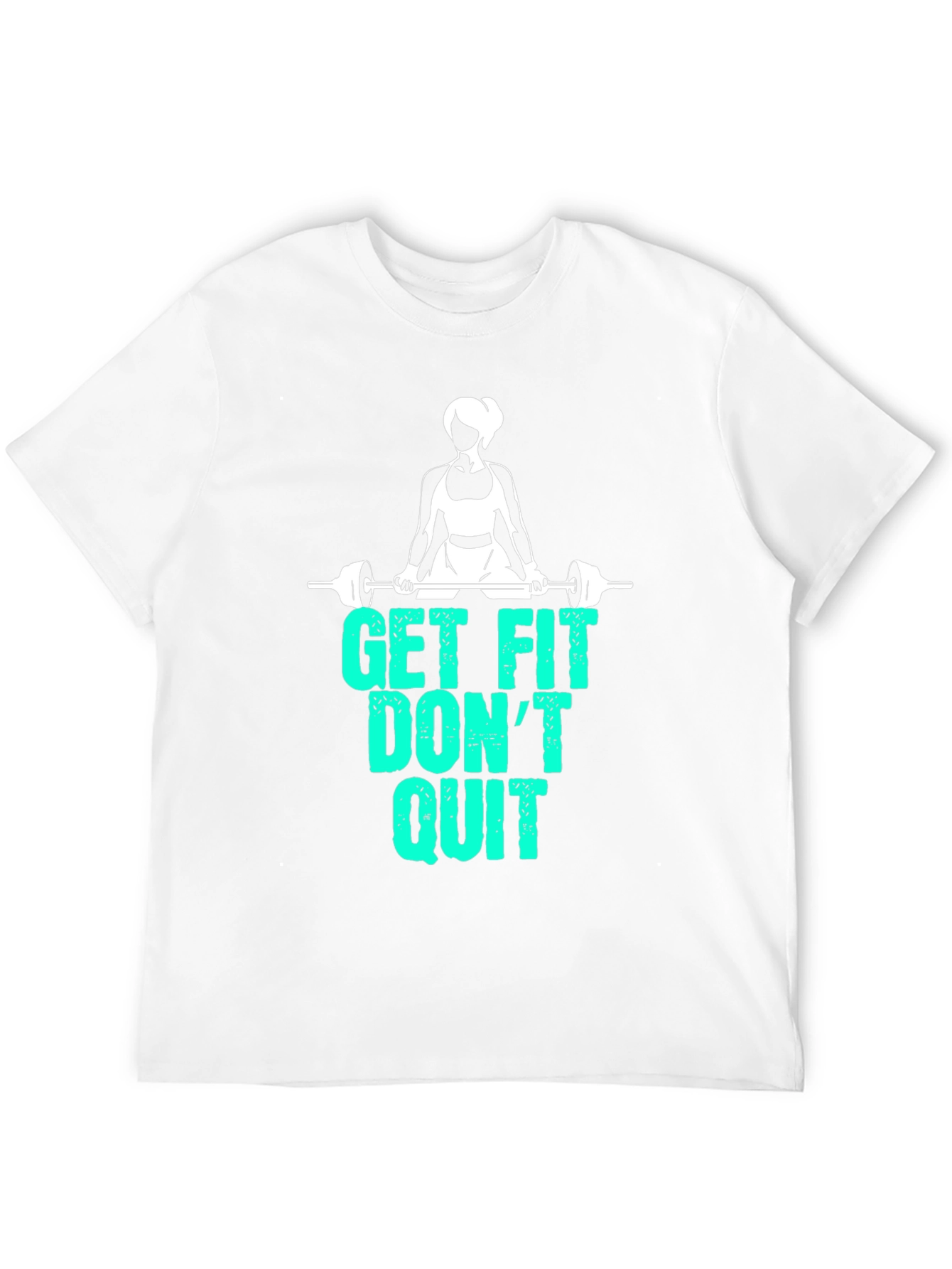 Get Fit Dont Quit Graphic T-Shirt - Black