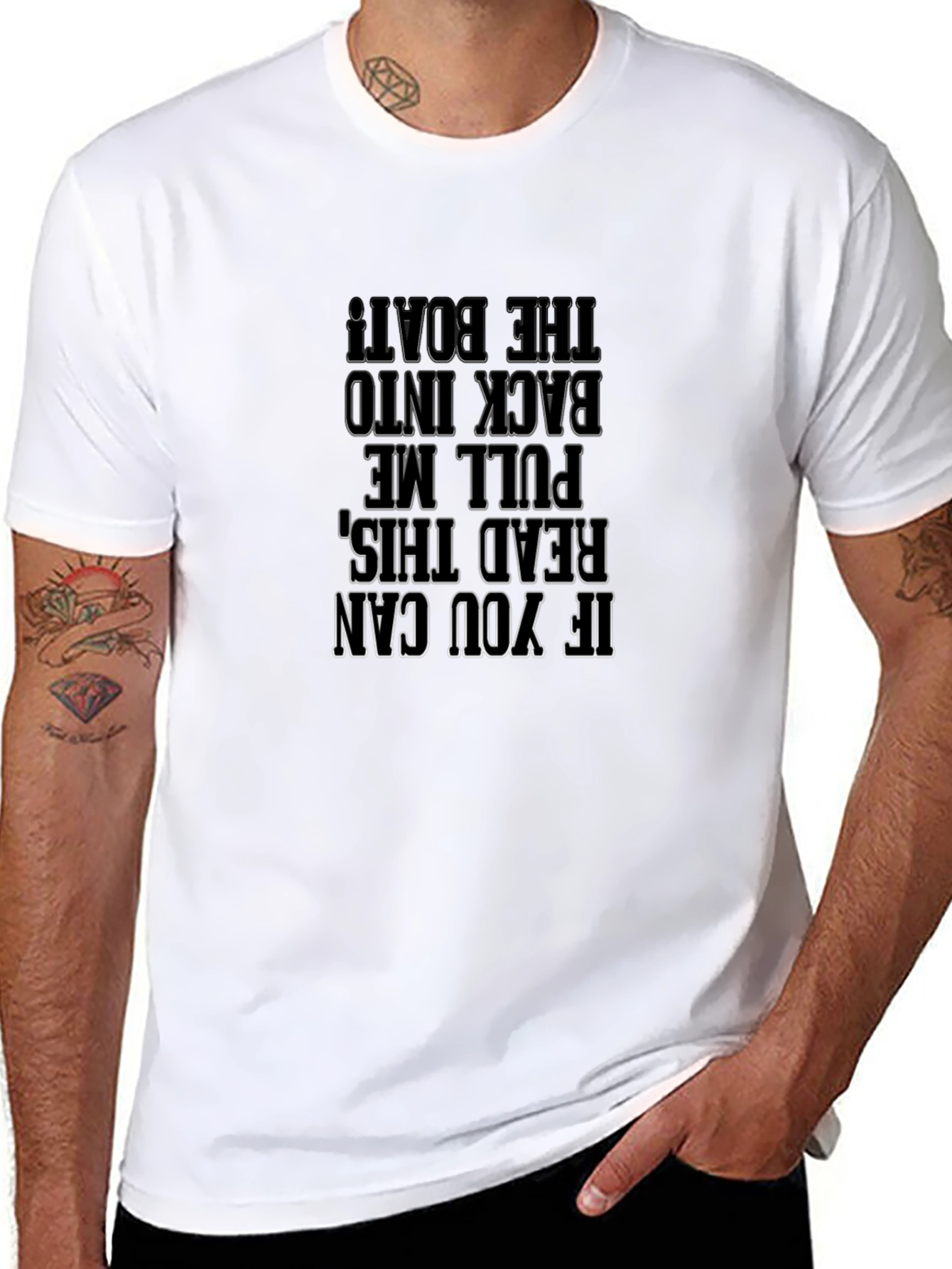 Read This Pull Me Back Boat Graphic T-Shirt