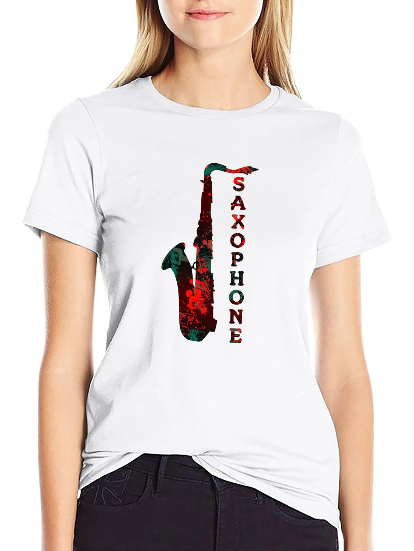 Saxophone Music T-Shirt - Cool Graphic Tee