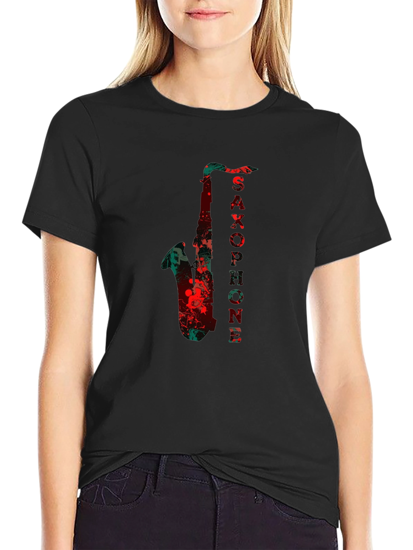 Saxophone Music T-Shirt - Cool Graphic Tee