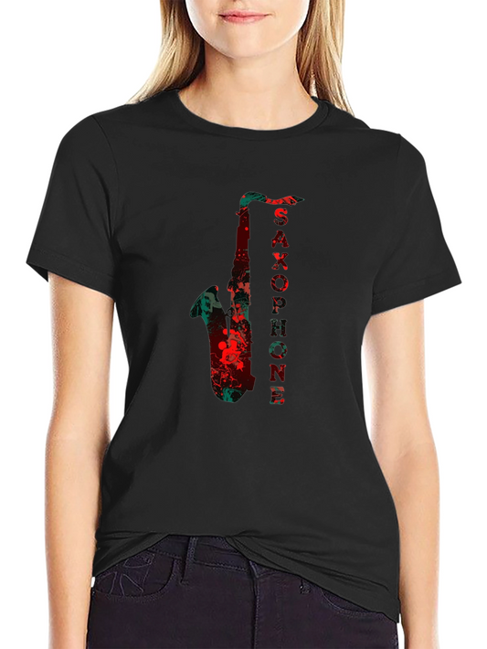 Saxophone Music T-Shirt - Cool Graphic Tee