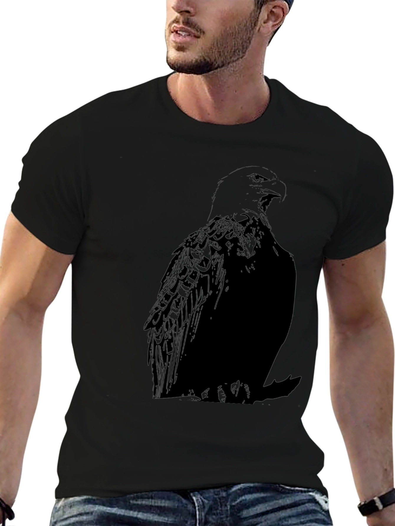Eagle Graphic Black T-Shirt