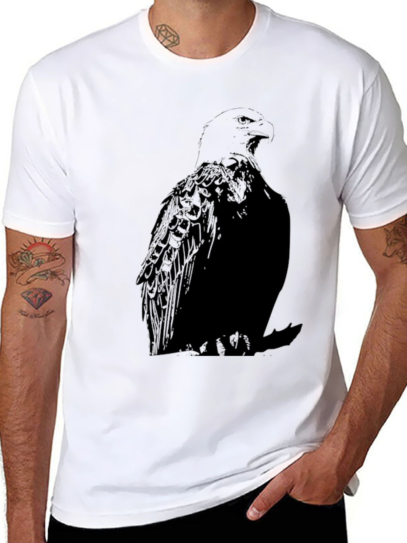 Eagle Graphic Black T-Shirt