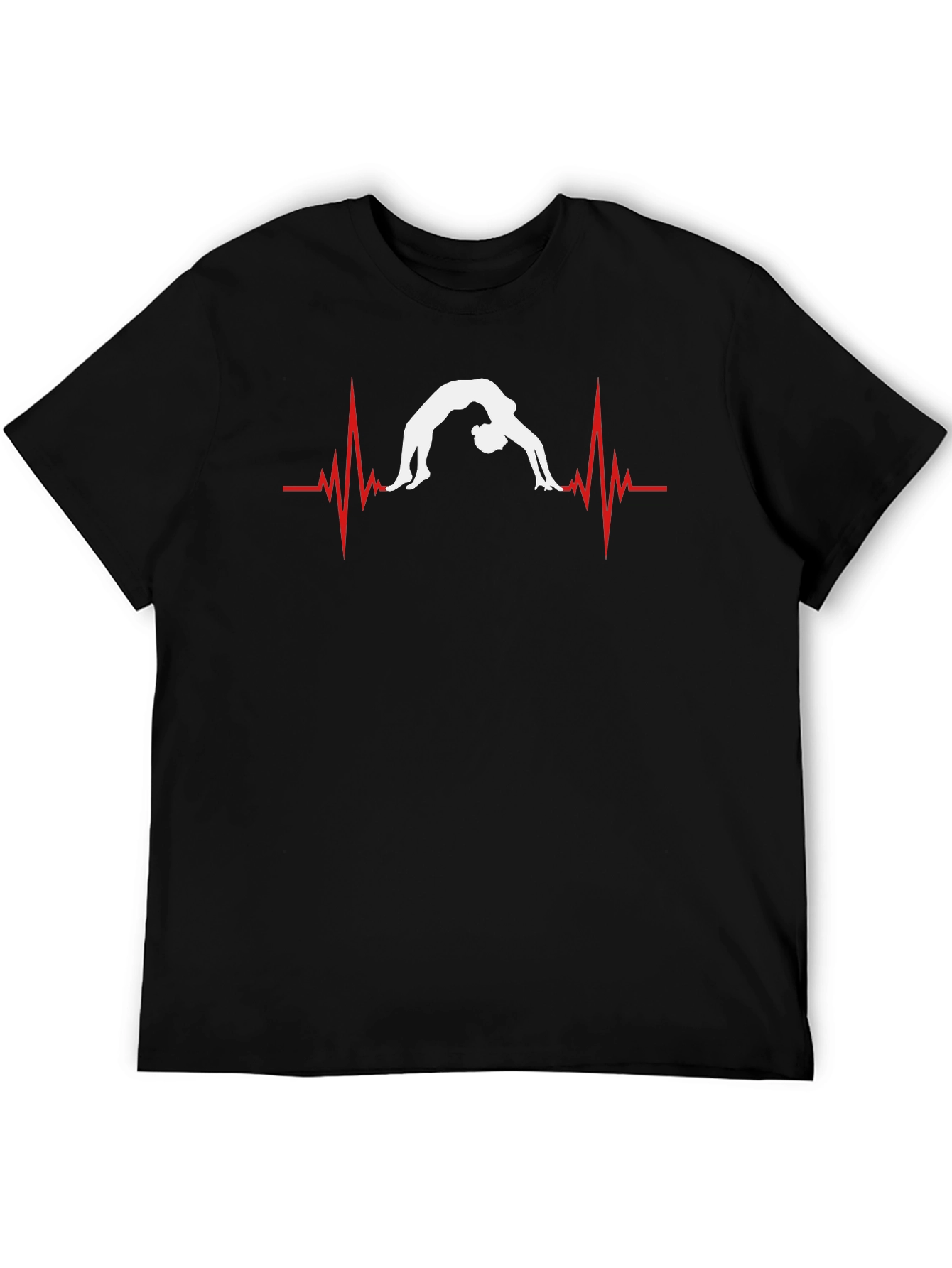 Gymnastics Heartbeat T-Shirt - Black