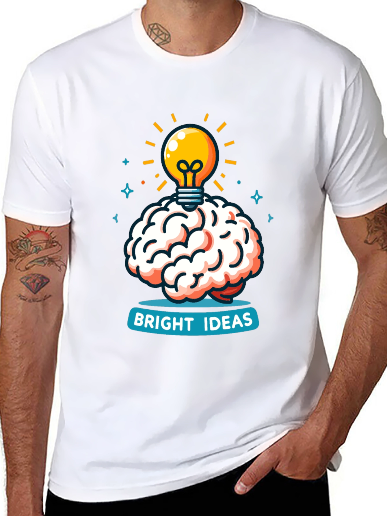 Bright Ideas Brain T-Shirt - Creative Thinking Tee