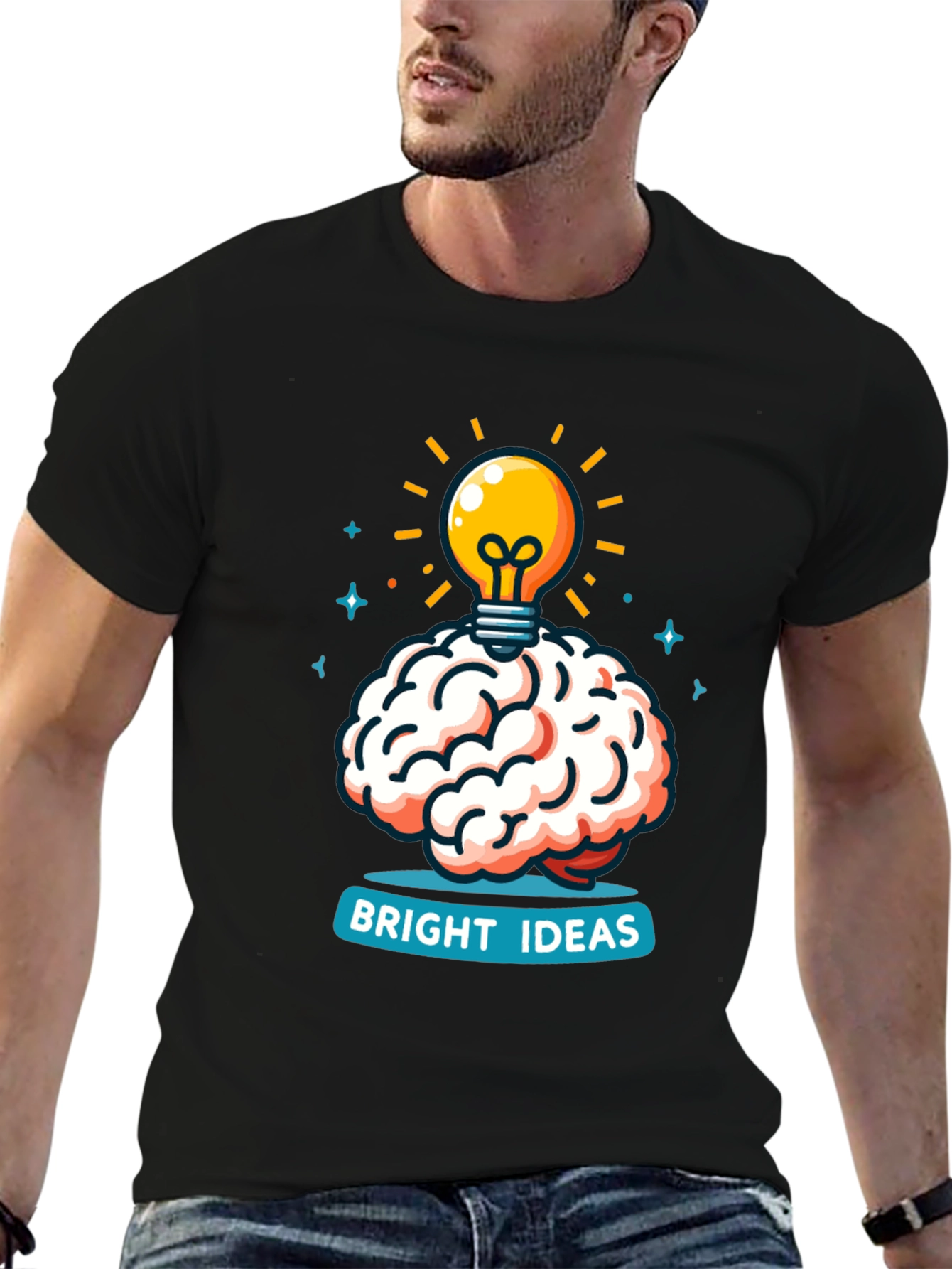 Bright Ideas Brain T-Shirt - Creative Thinking Tee