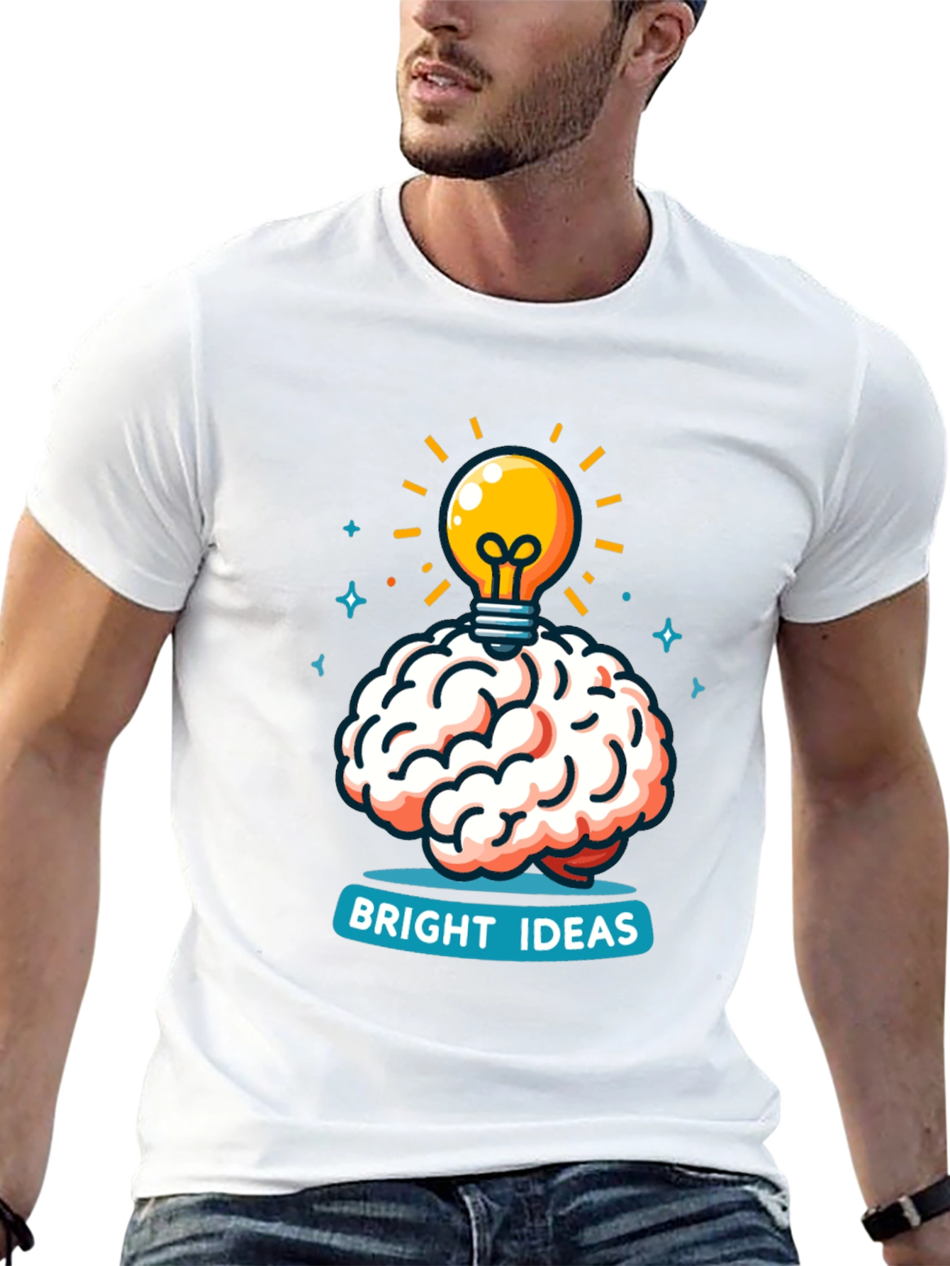 Bright Ideas Brain T-Shirt - Creative Thinking Tee