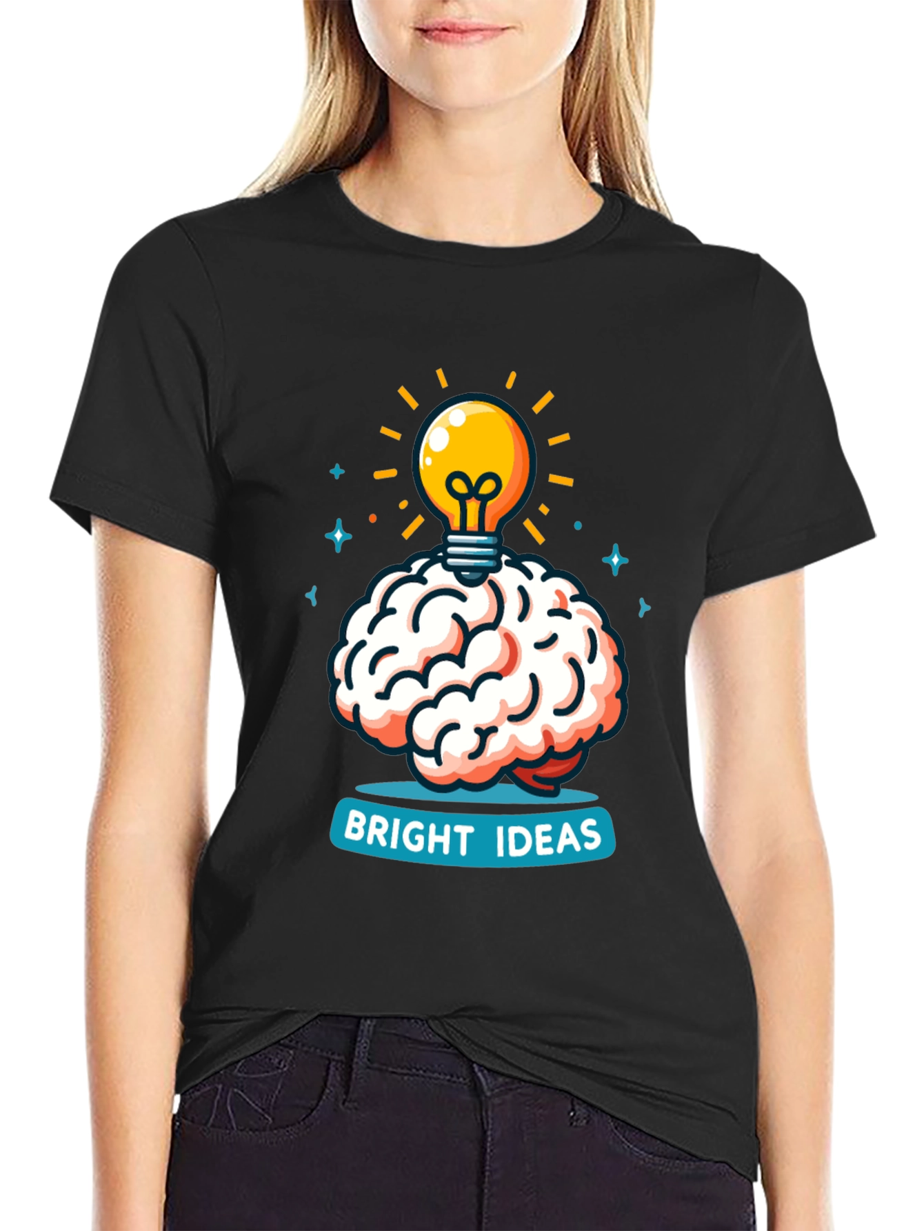 Bright Ideas Brain T-Shirt - Creative Thinking Tee