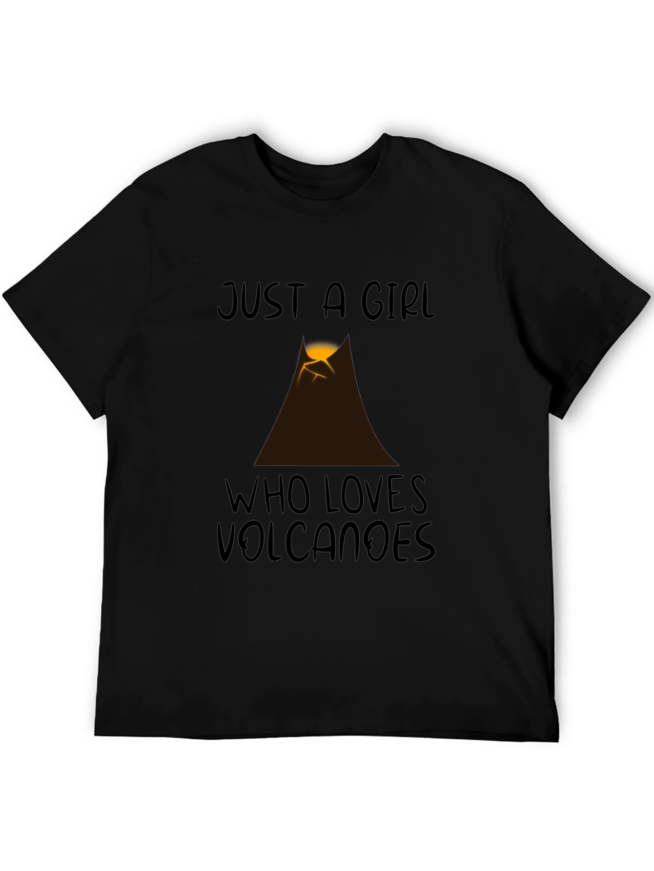 Just a Girl Who Loves Volcanoes Graphic Tee