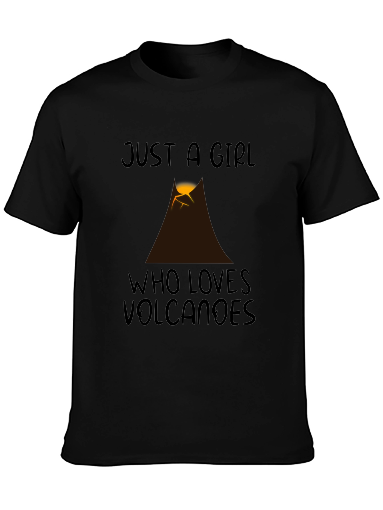 Just a Girl Who Loves Volcanoes Graphic Tee