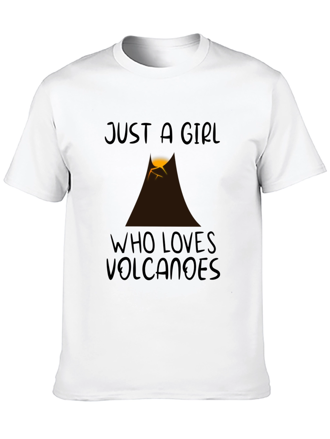 Just a Girl Who Loves Volcanoes Graphic Tee