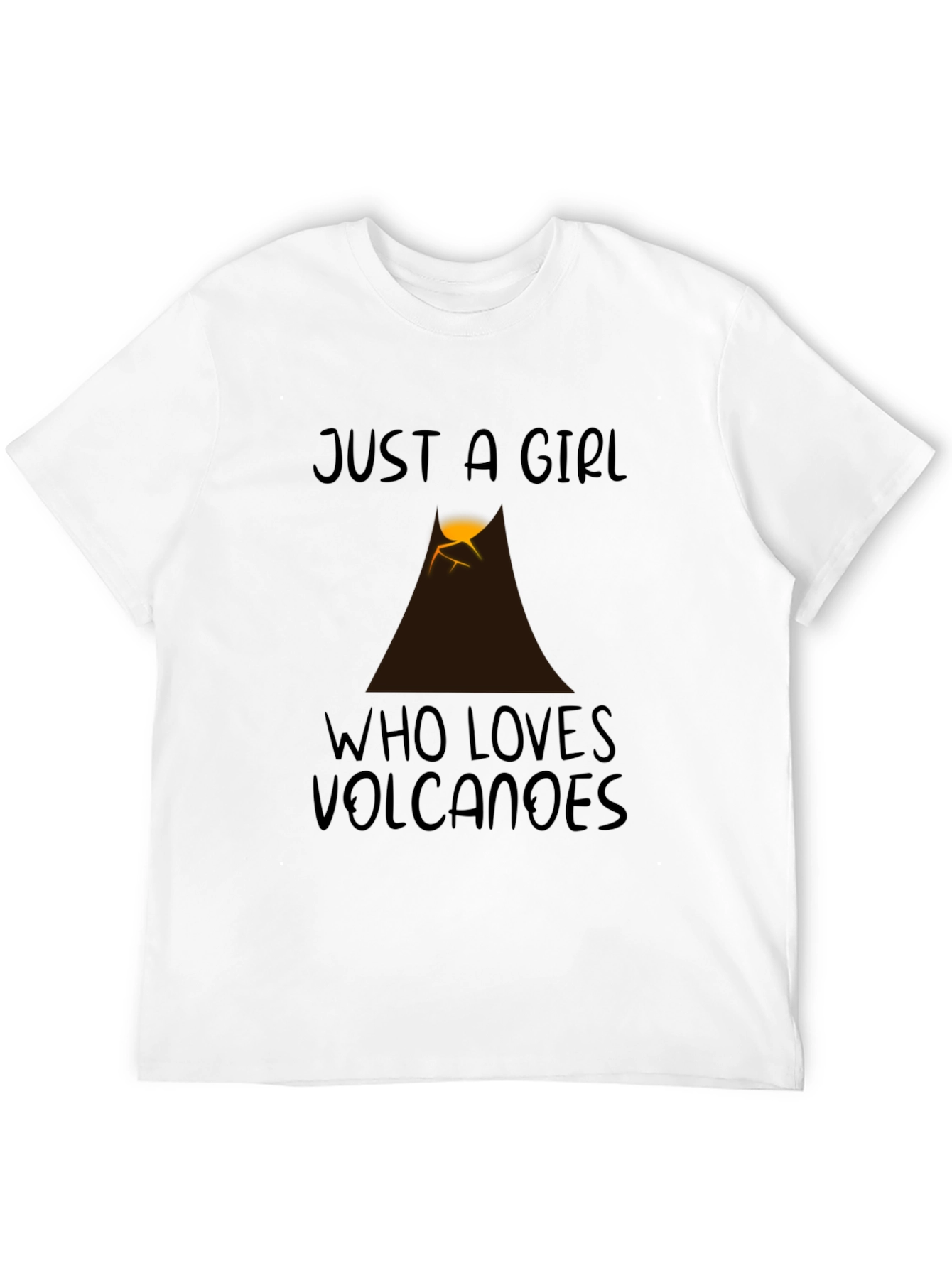 Just a Girl Who Loves Volcanoes Graphic Tee