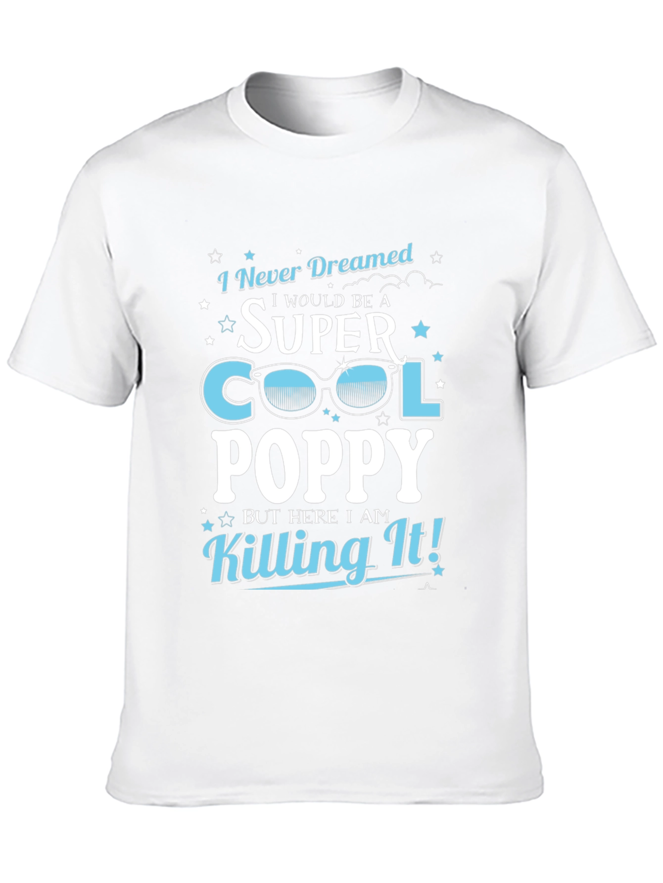 Super Cool Poppy T-Shirt - Novelty Grandpa Tee