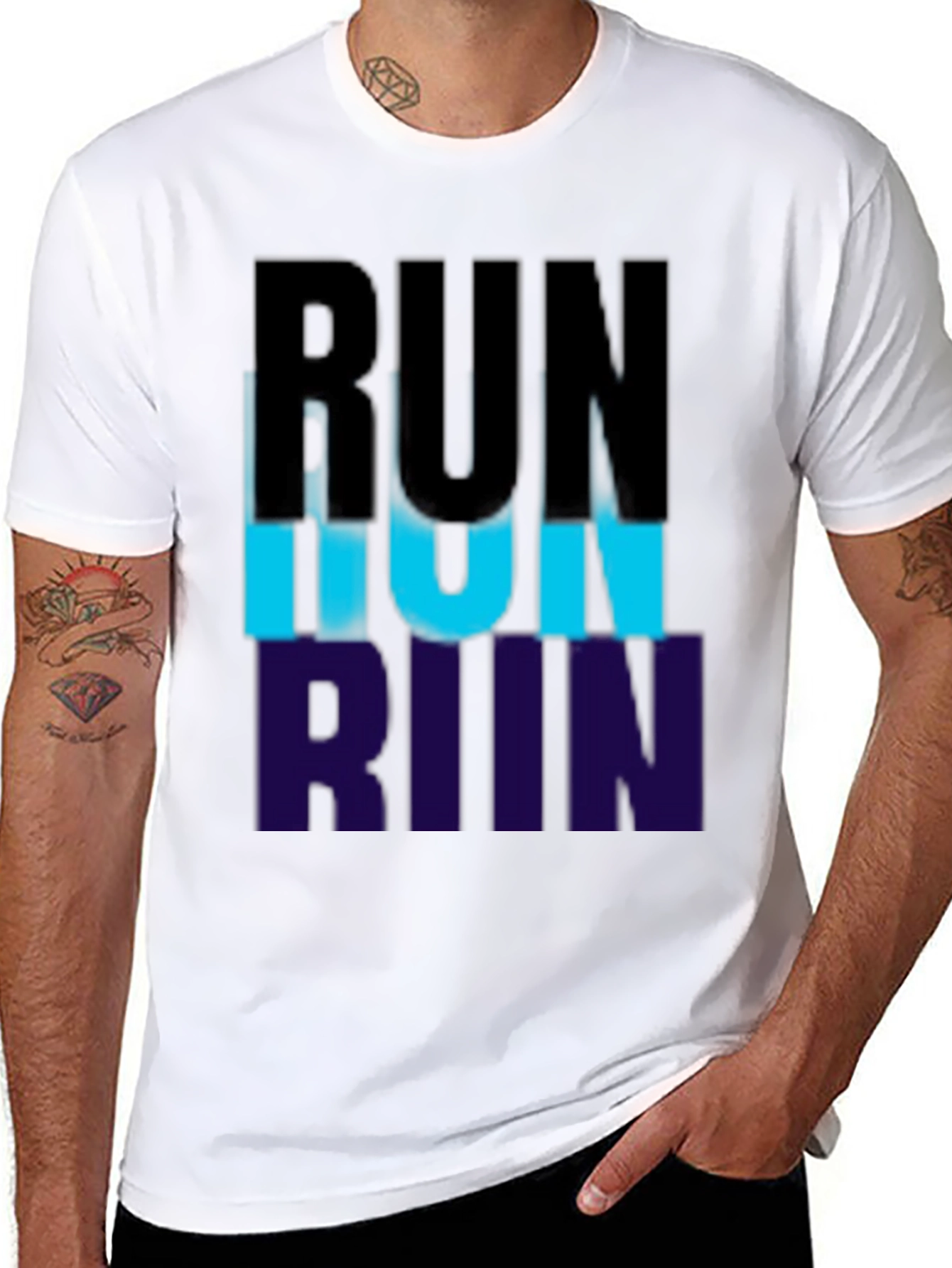 Mens Run Graphic Tee - Stylish Fitness Apparel