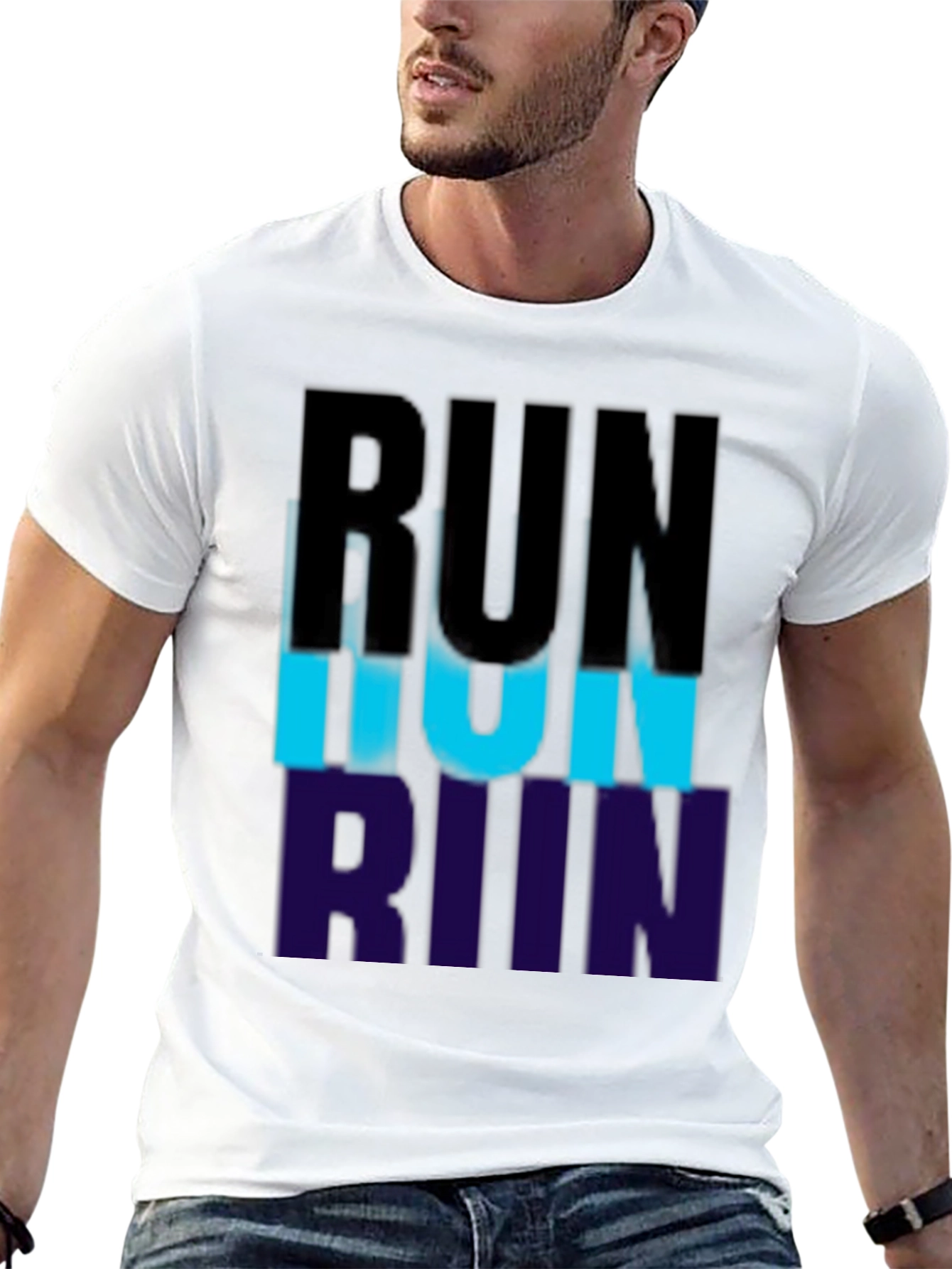 Mens Run Graphic Tee - Stylish Fitness Apparel