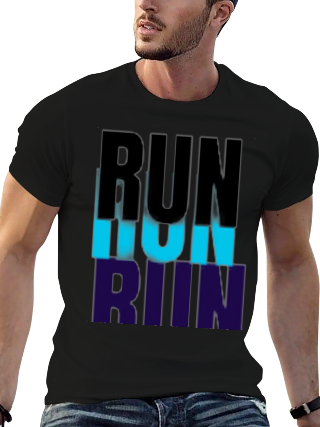 Mens Run Graphic Tee - Stylish Fitness Apparel