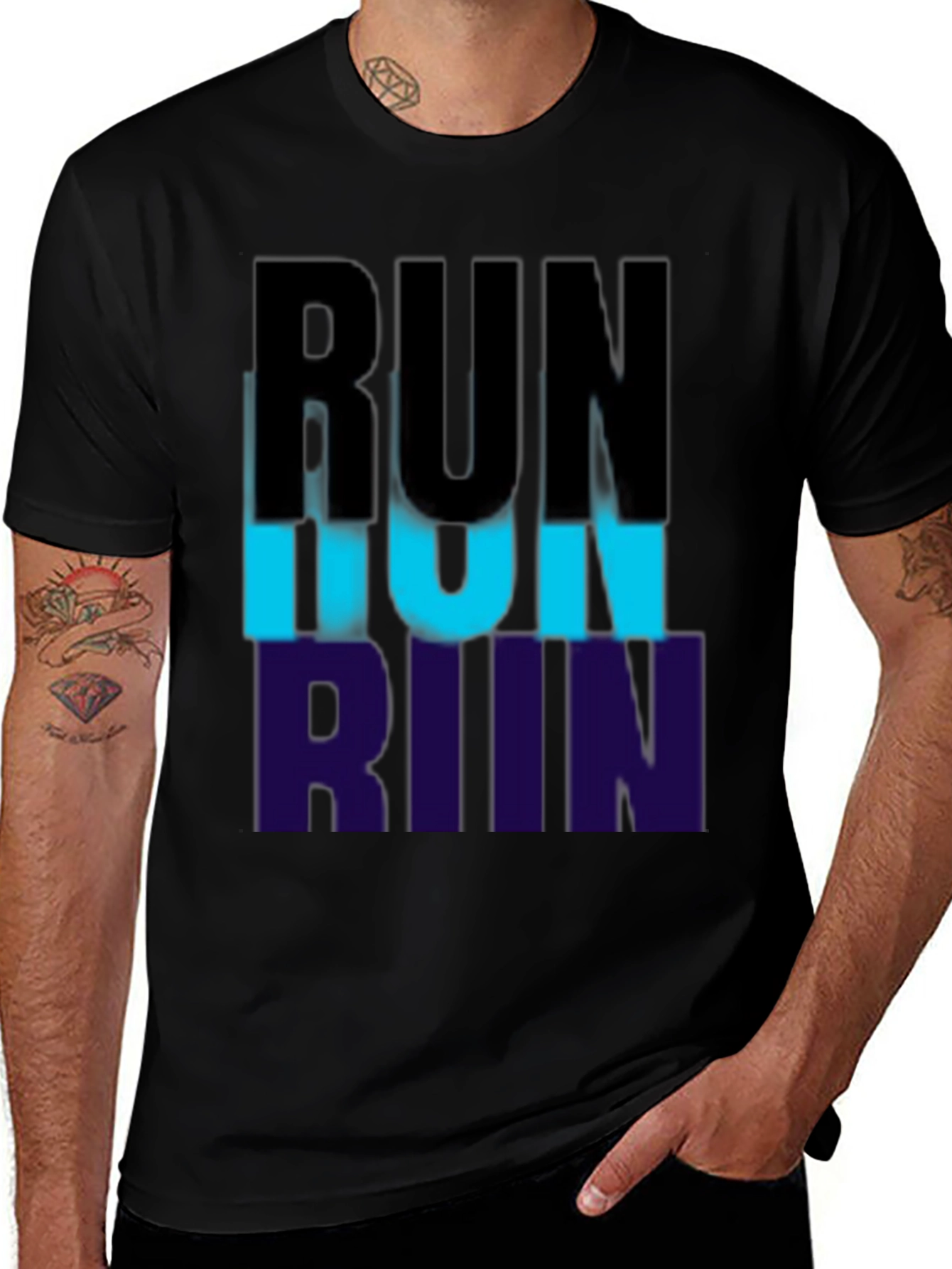 Mens Run Graphic Tee - Stylish Fitness Apparel