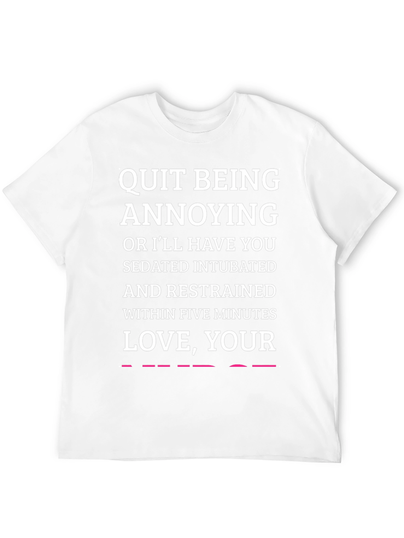 Funny Warning Black T-Shirt