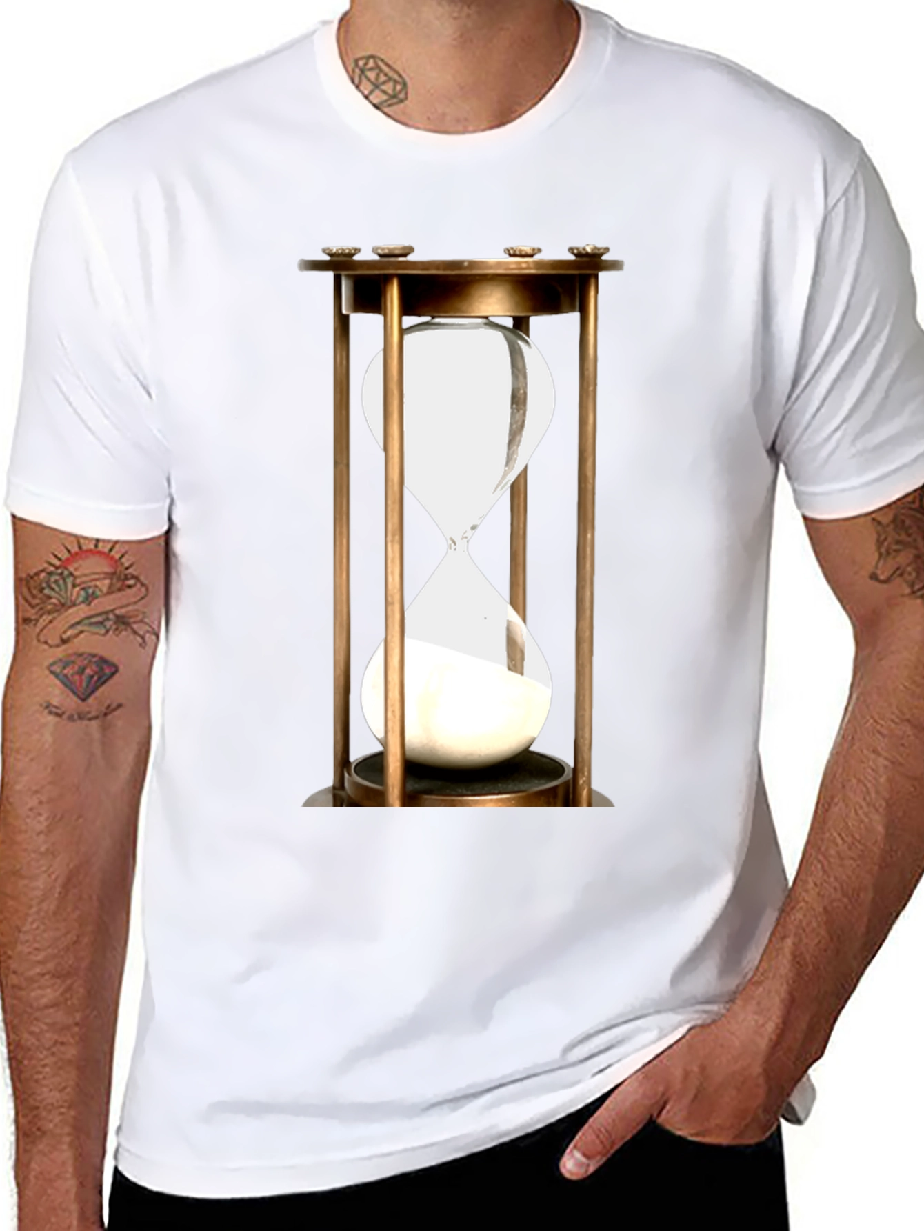 Hourglass Graphic Tee - Time Flies!