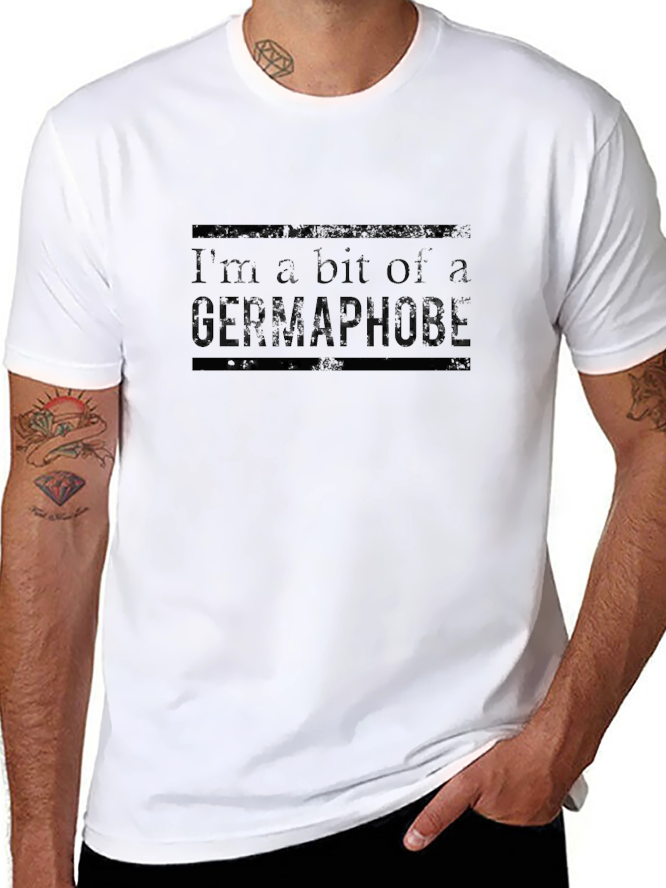 Germaphobe Graphic T-Shirt - Novelty Humor Tee