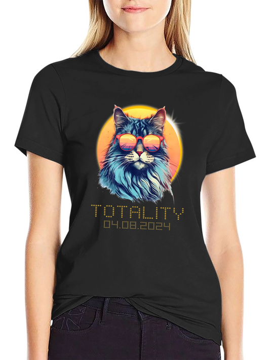 Totality Eclipse Cat T-Shirt - 04.08.2024
