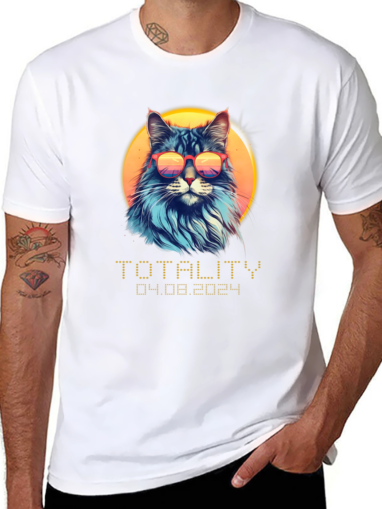 Totality Eclipse Cat T-Shirt - 04.08.2024