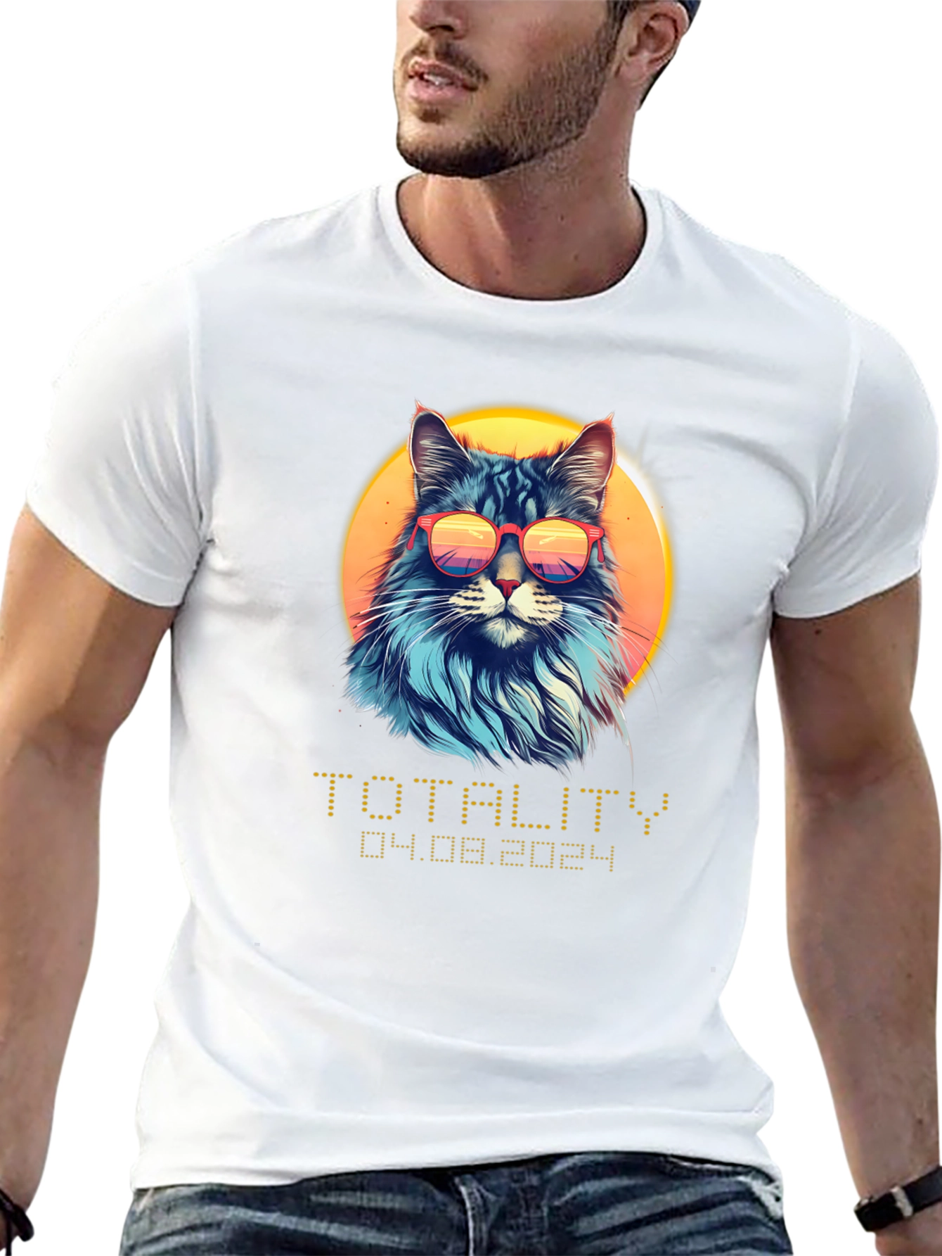 Totality Eclipse Cat T-Shirt - 04.08.2024