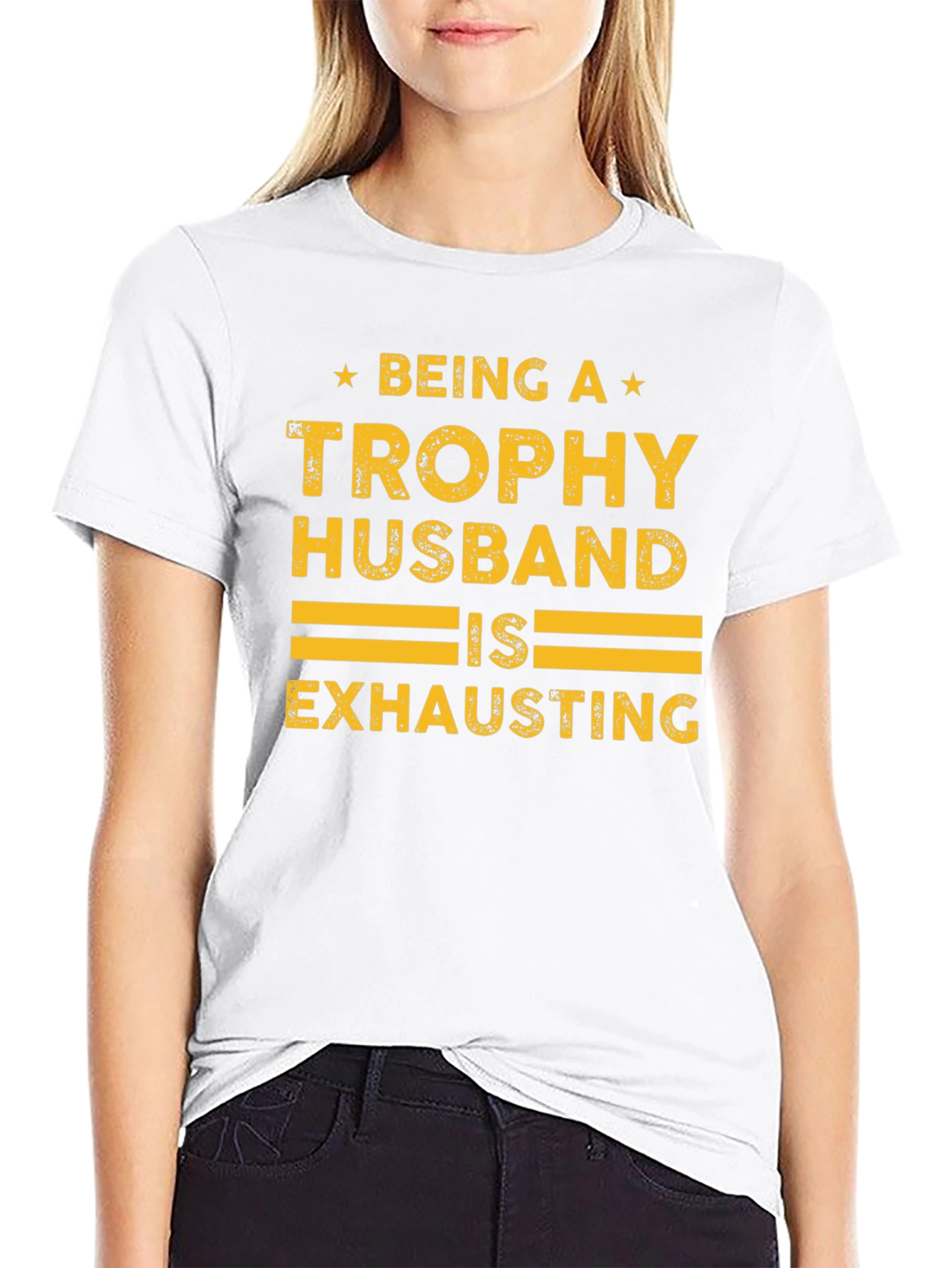 Trophy Husband Graphic Tee - Fun Novelty Shirt