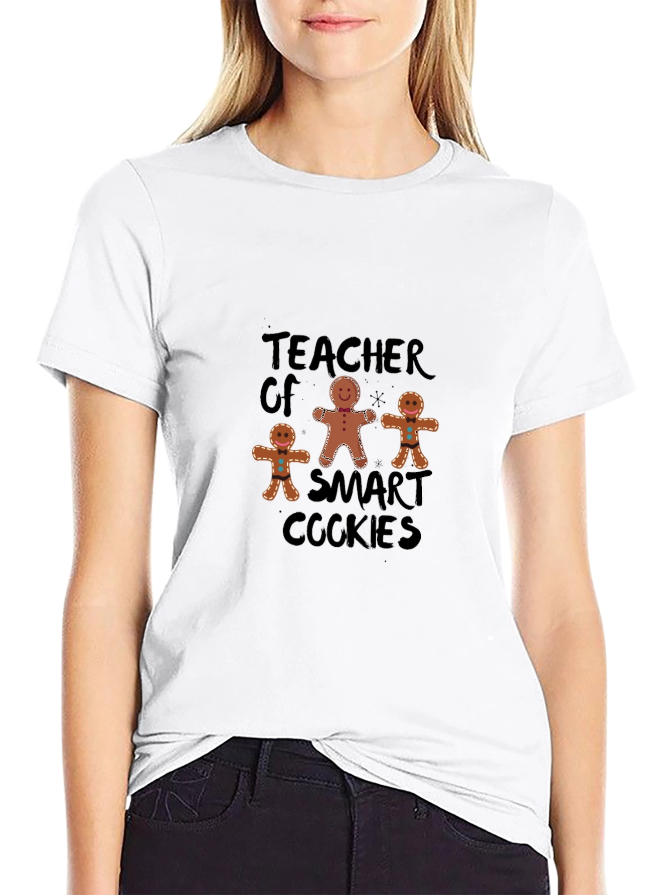 Teacher of Smart Cookies Black T-Shirt
