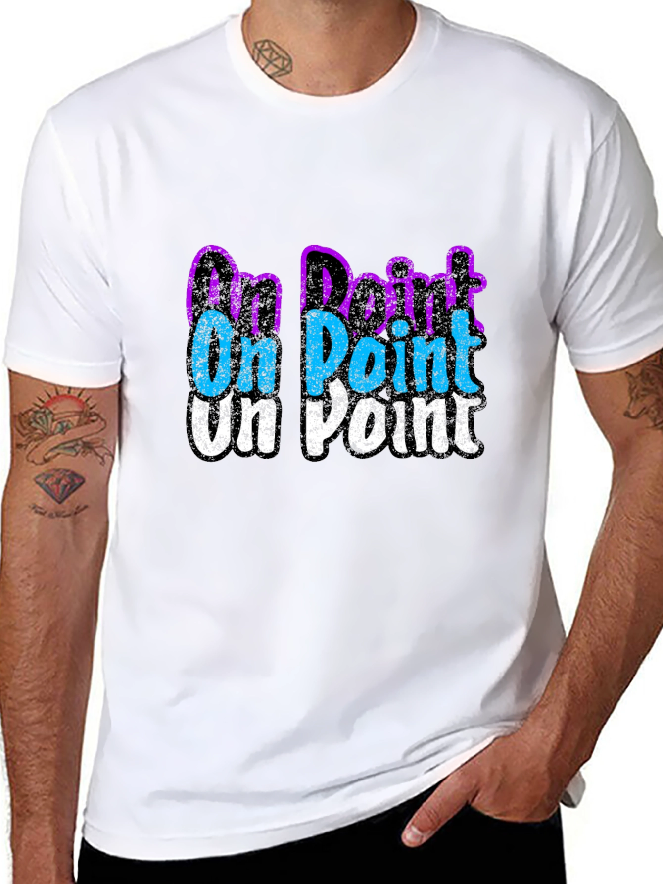 On Point Graphic T-Shirt - Trendy Casual Wear