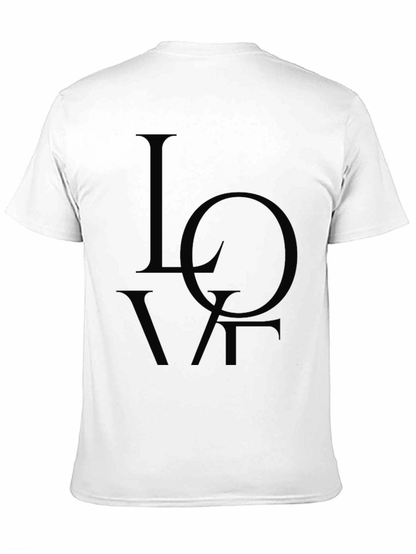 LOVE Graphic Tee - Mens Casual Black T-Shirt