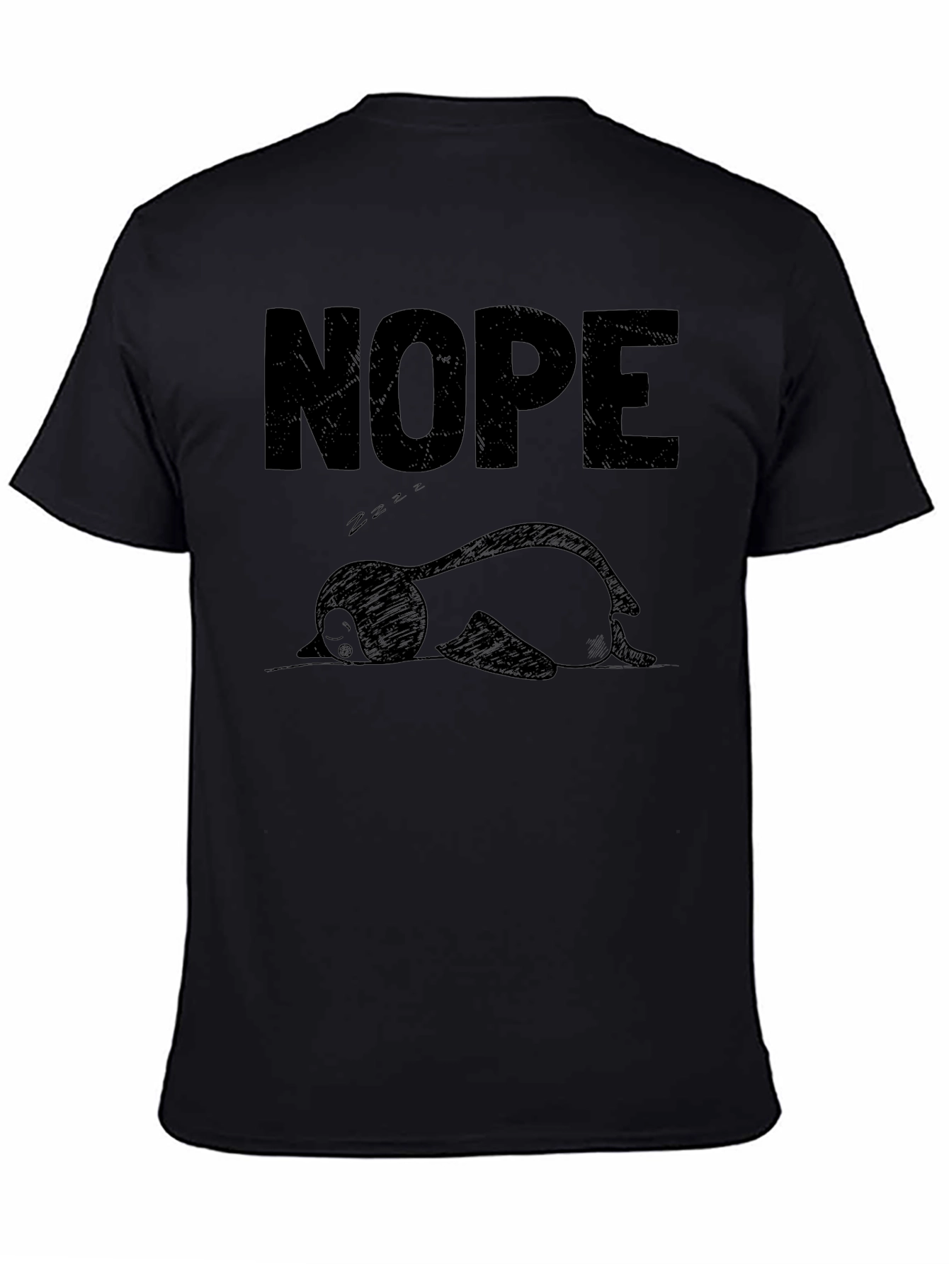 Nope Penguin T-Shirt - Funny Graphic Tee