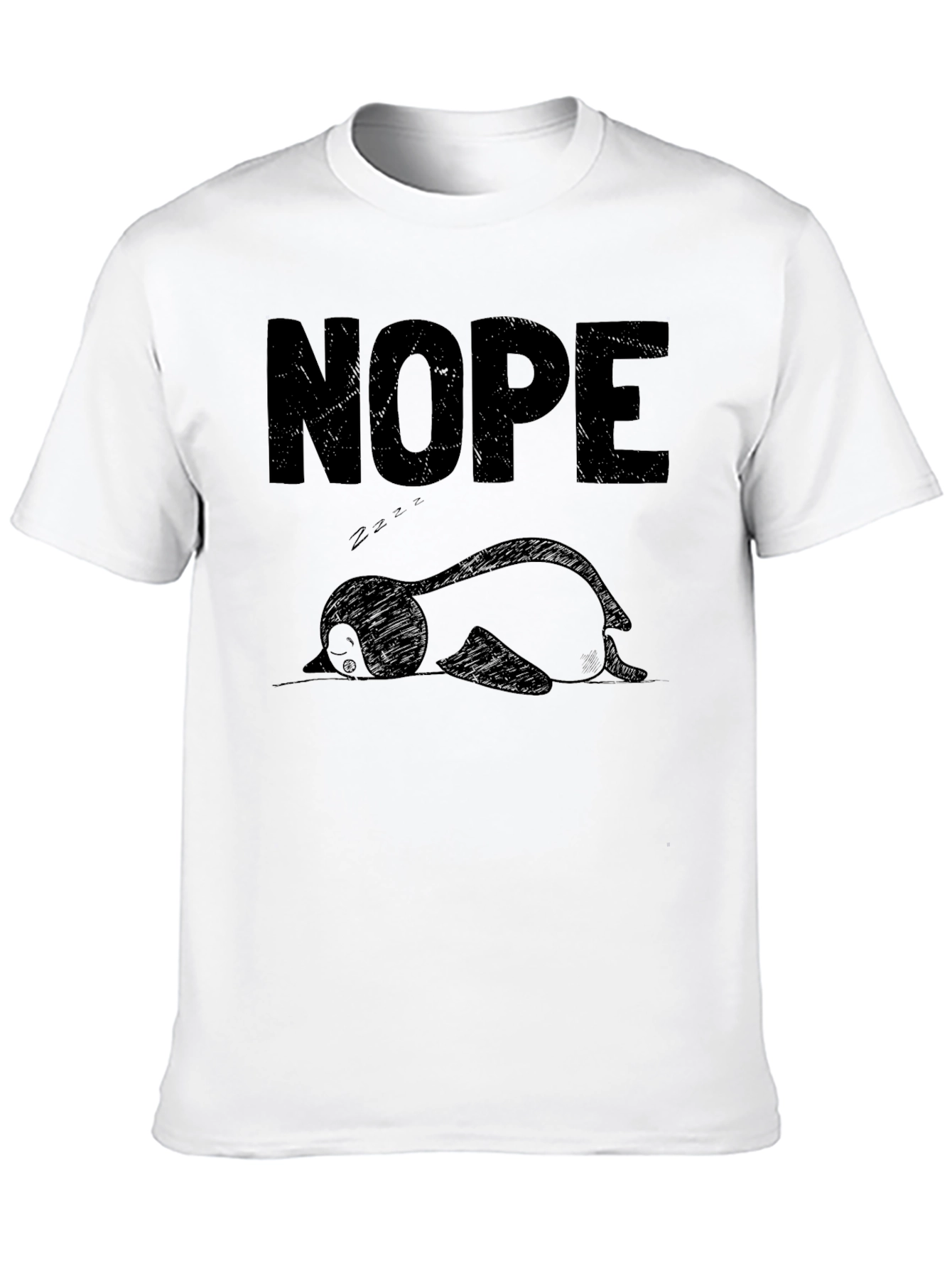Nope Penguin T-Shirt - Funny Graphic Tee