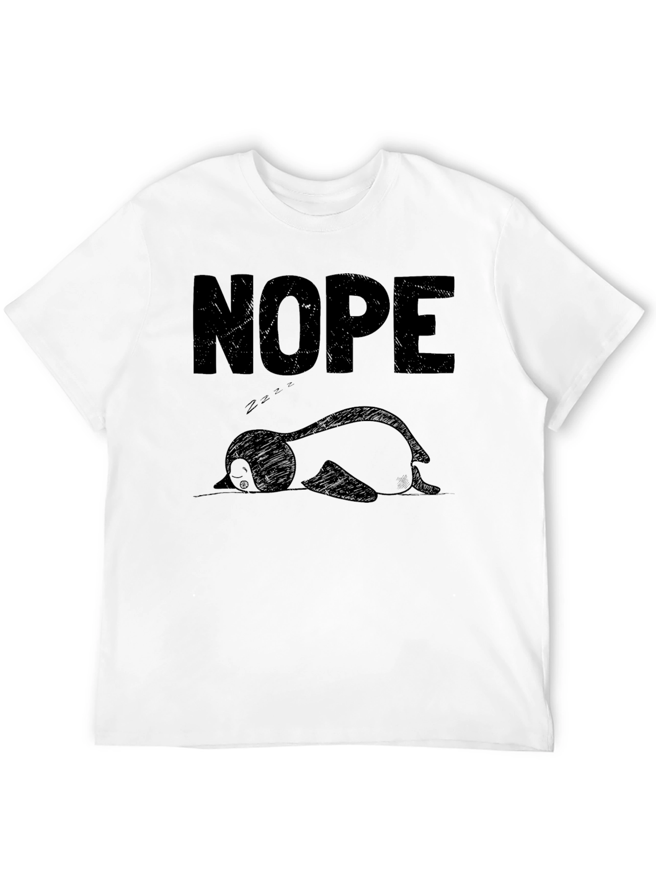 Nope Penguin T-Shirt - Funny Graphic Tee