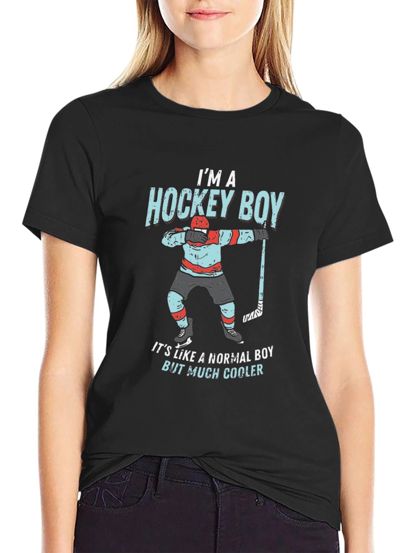 Im A Hockey Boy Graphic Tee