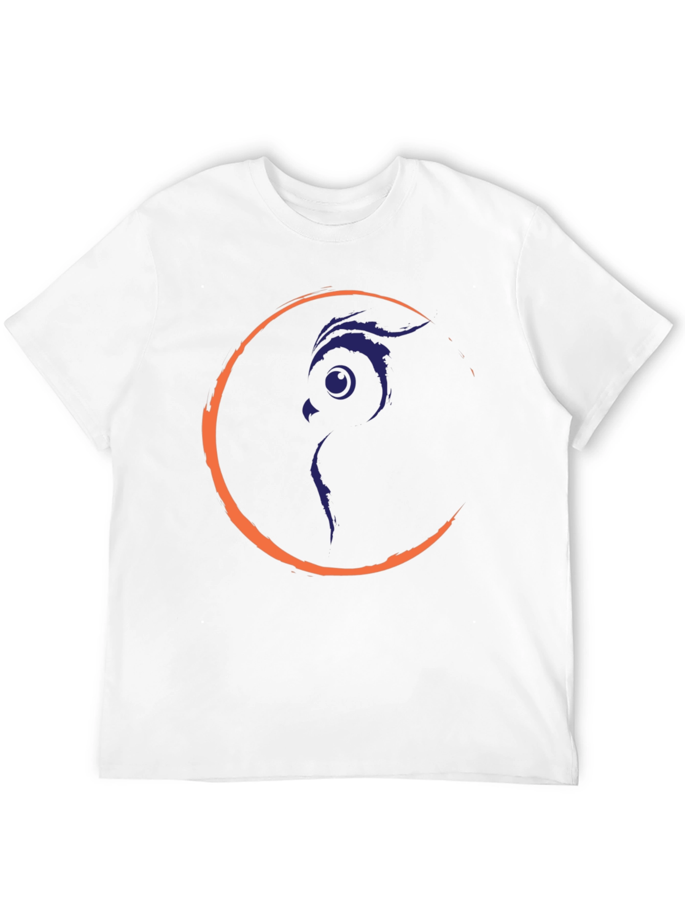 Owl Moon Graphic Tee - Black Crew Neck T-Shirt