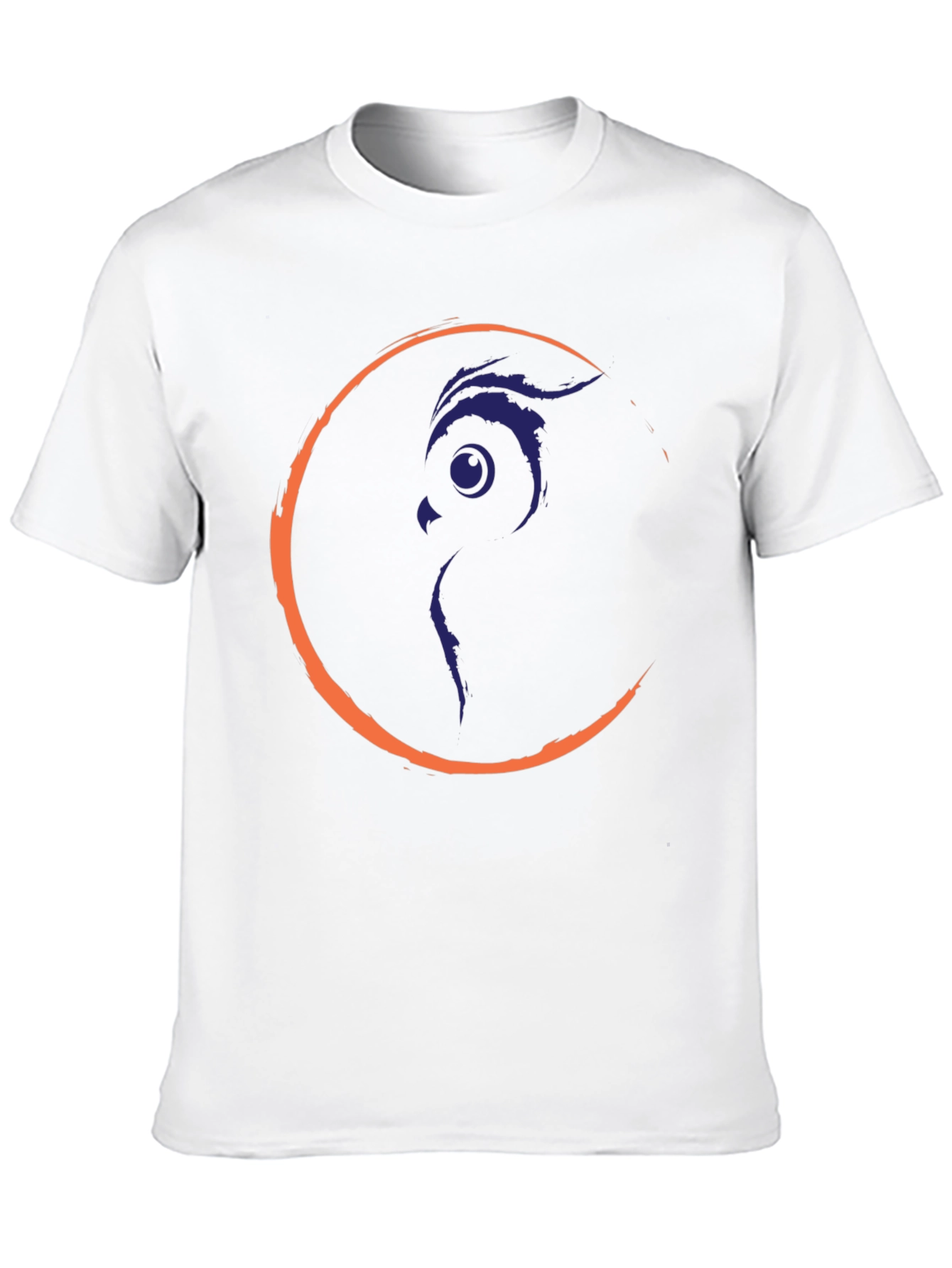 Owl Moon Graphic Tee - Black Crew Neck T-Shirt