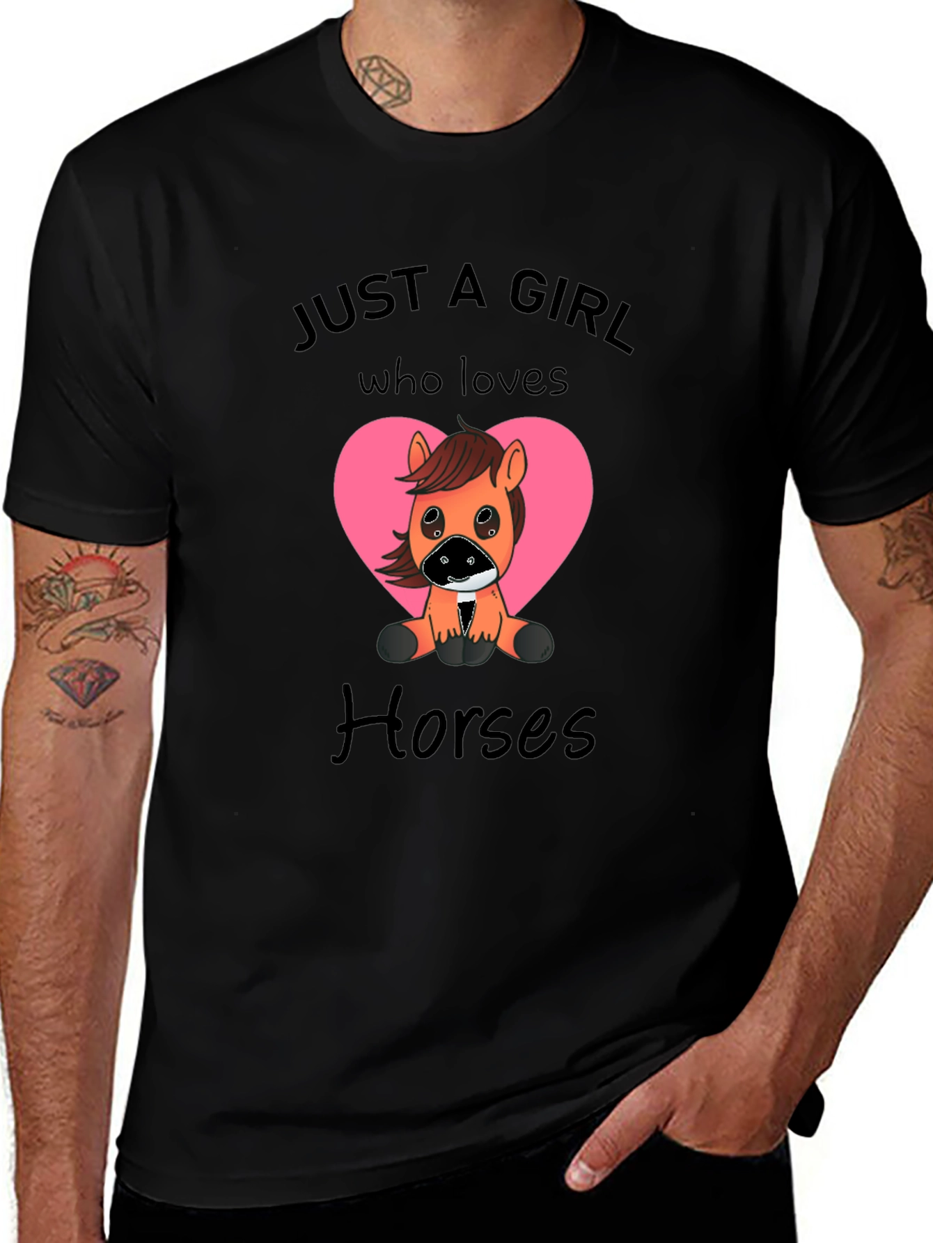 Just A Girl Who Loves Horses Graphic Tee
