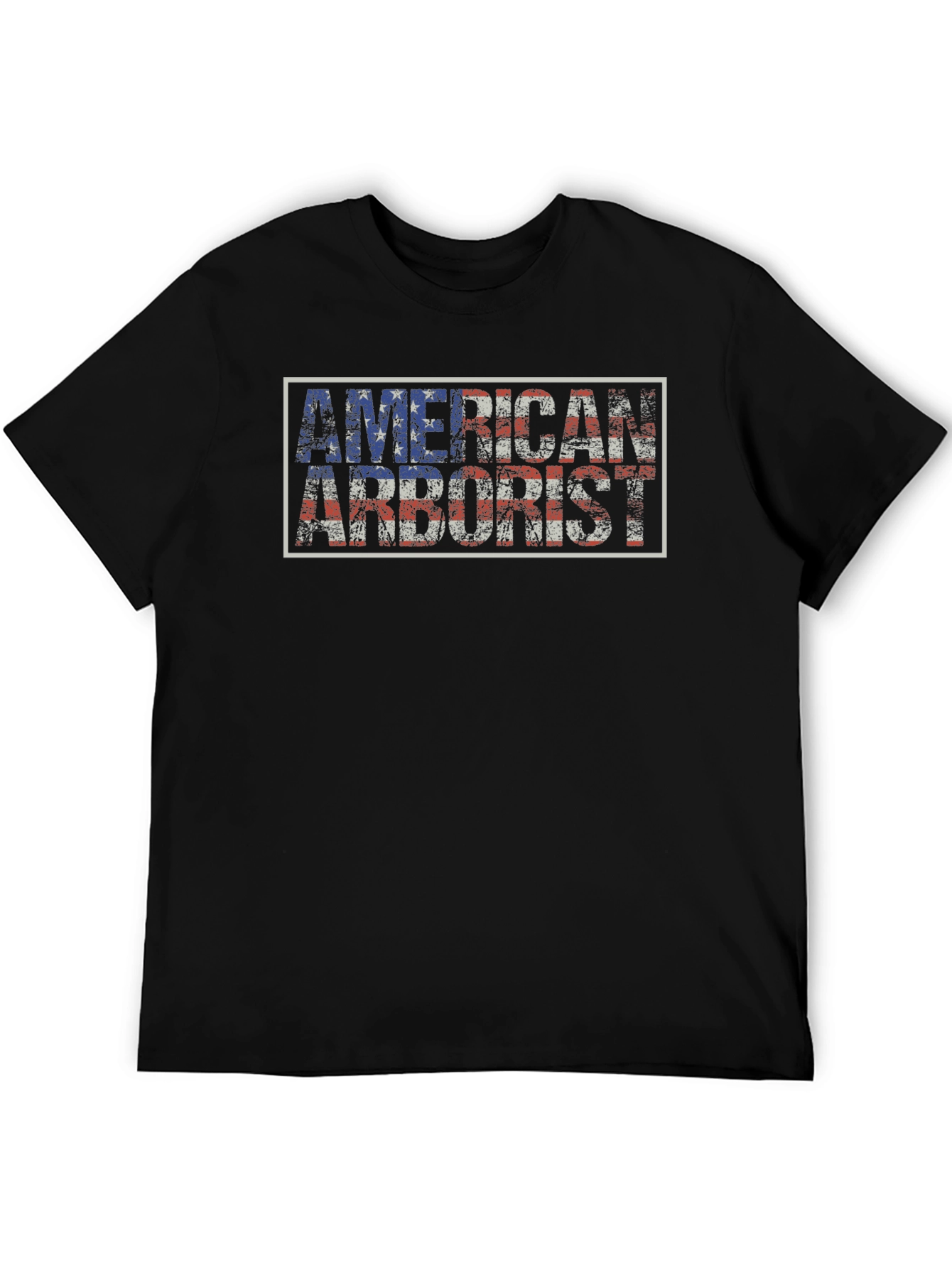 American Arborist T-Shirt - Tree Surgeon USA Flag