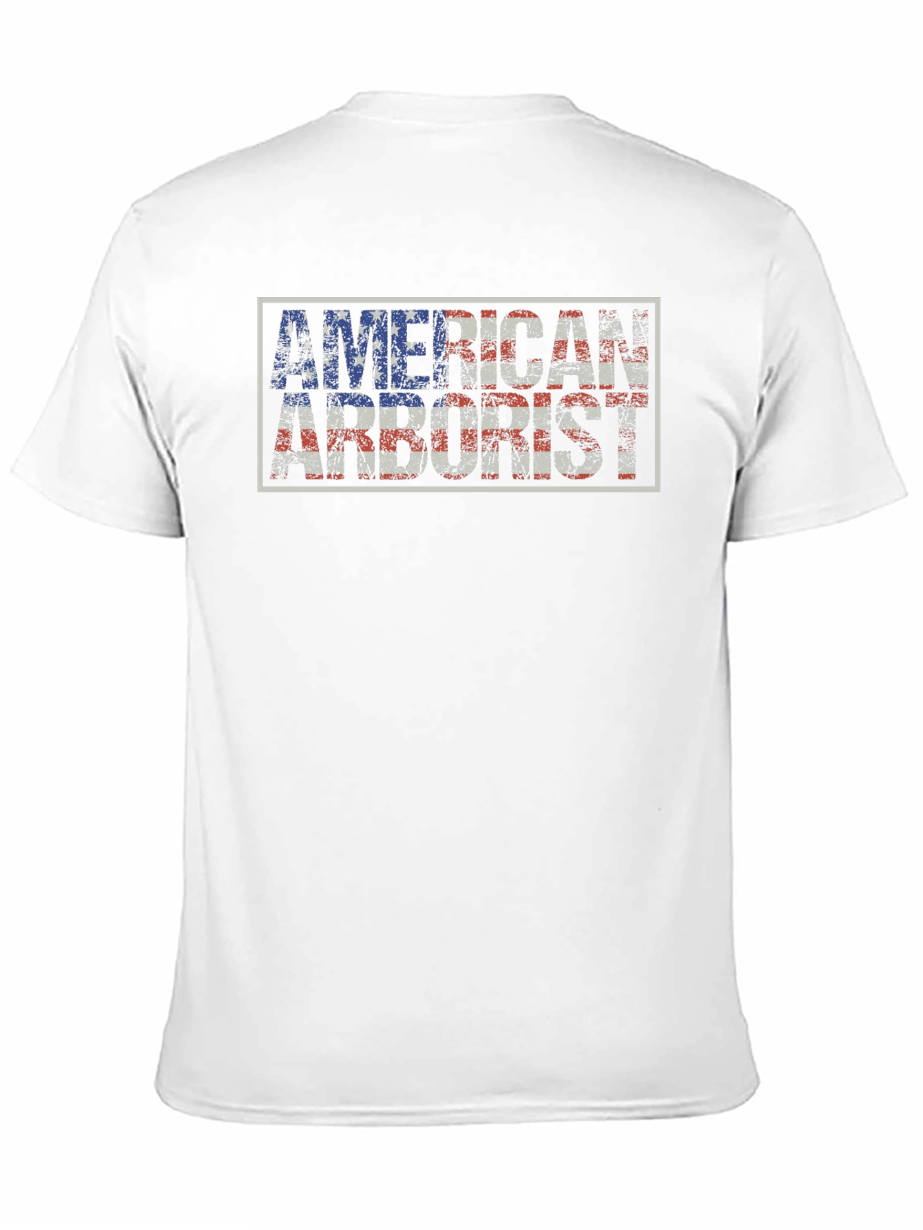 American Arborist T-Shirt - Tree Surgeon USA Flag