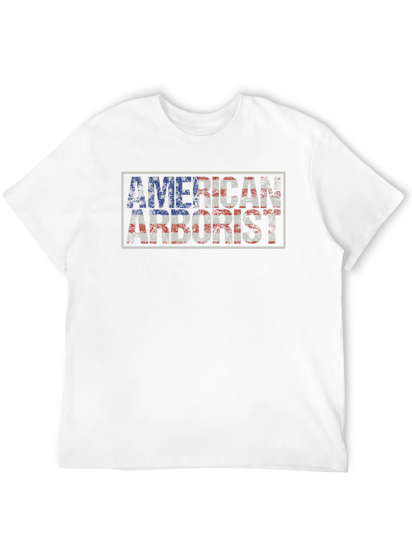 American Arborist T-Shirt - Tree Surgeon USA Flag